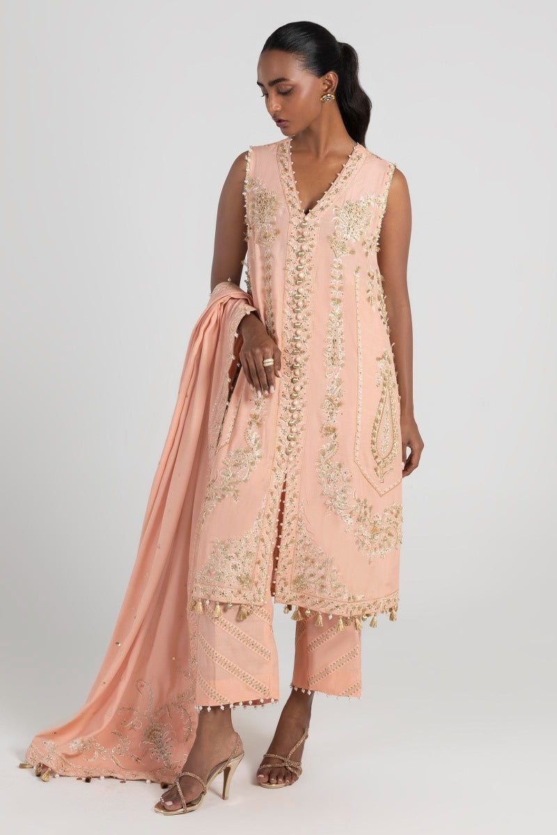 Sana Safinaz | Luxury Pret |  FW23FOR126 by Sana Safinaz - Designer Dress - Type: Ladies Clothes - Available at Libayah - 100% Original