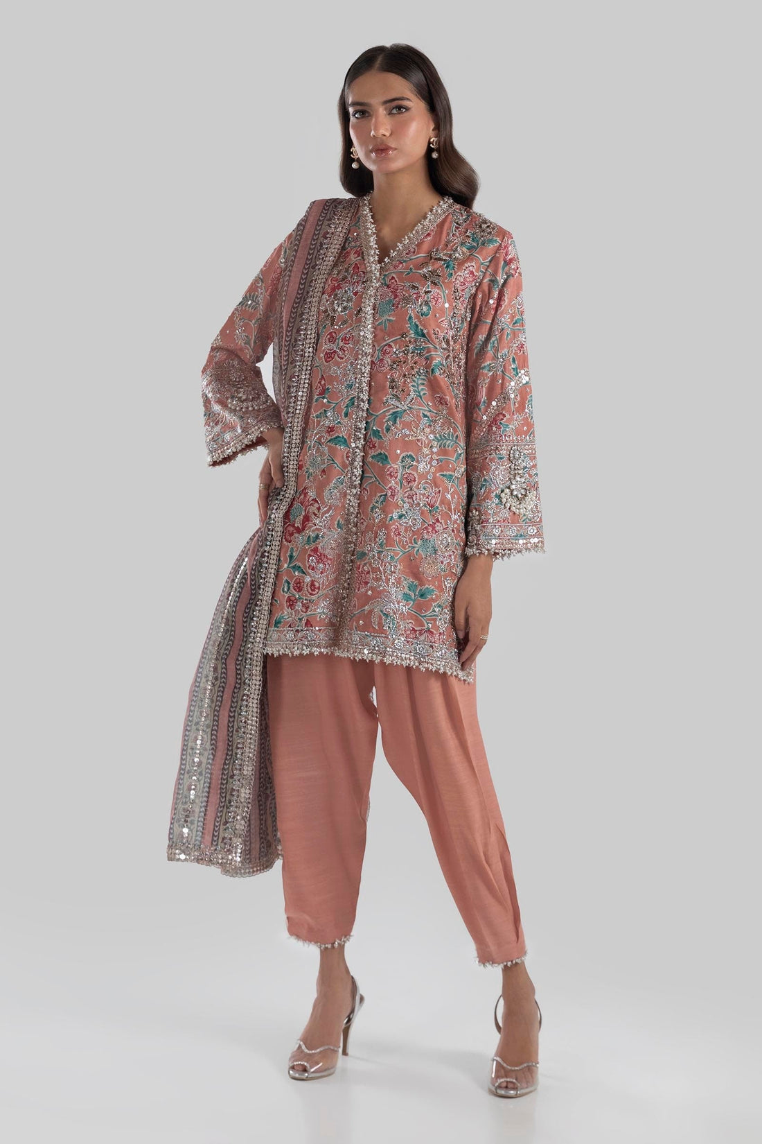 Sana Safinaz | Luxury Pret |  SS24FOR186P3 by Sana Safinaz - Designer Dress - Type: Ladies Clothes - Available at Libayah - 100% Original
