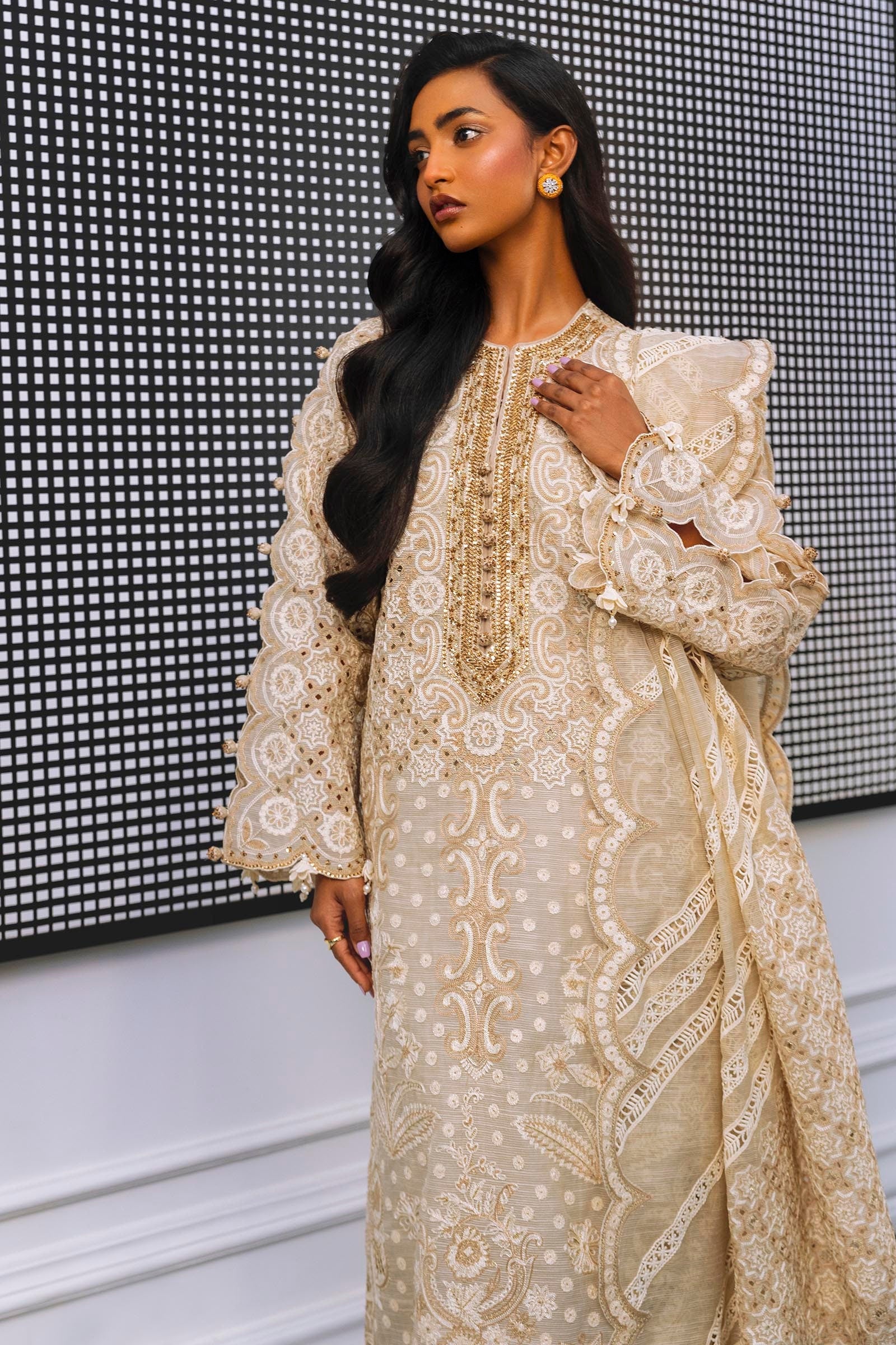 Sana Safinaz | Luxury Pret |  SS24FOR202P3 by Sana Safinaz - Designer Dress - Type: Ladies Clothes - Available at Libayah - 100% Original