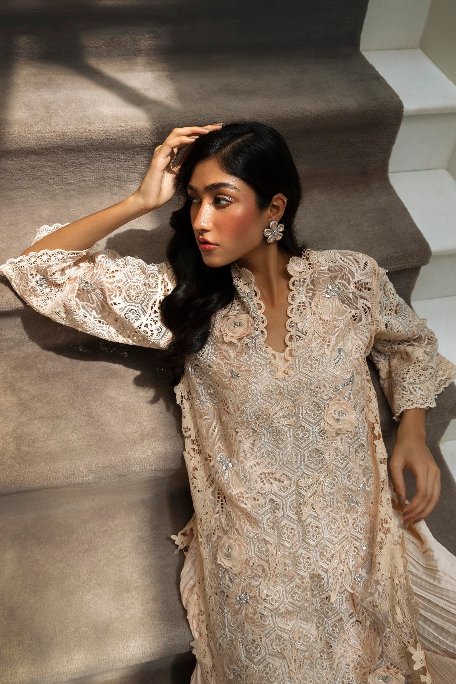 Sana Safinaz | Luxury Pret |  SS24FOR212P2T by Sana Safinaz - Designer Dress - Type: Ladies Clothes - Available at Libayah - 100% Original