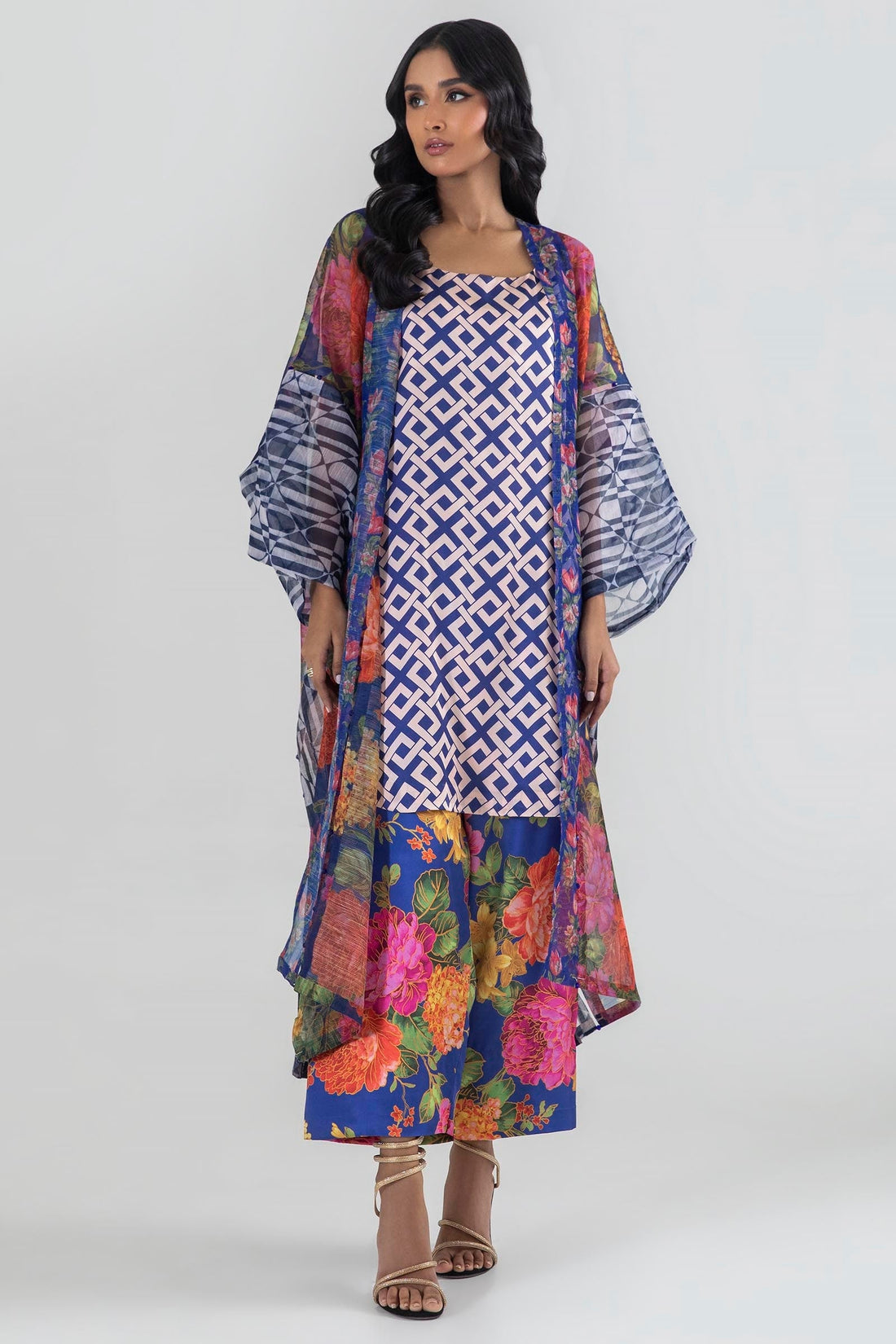 Sana Safinaz | Luxury Pret |  SS24FOR213P2T by Sana Safinaz - Designer Dress - Type: Ladies Clothes - Available at Libayah - 100% Original