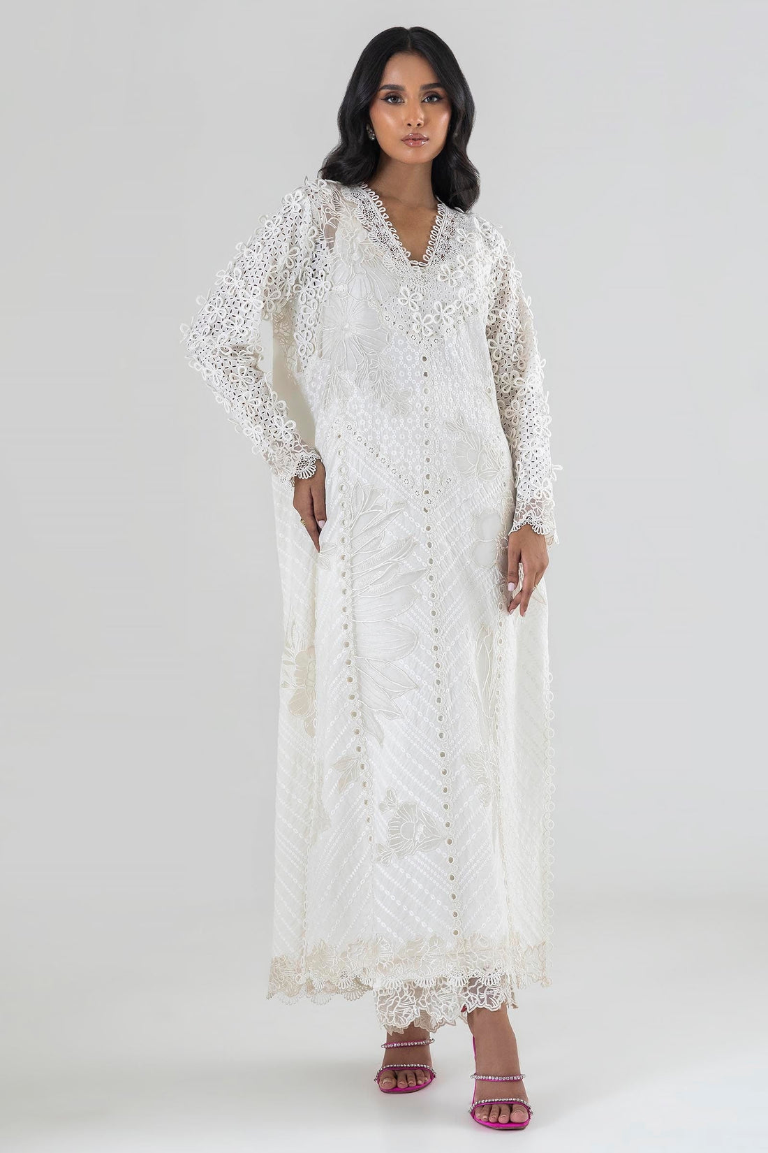 Sana Safinaz | Luxury Pret |  SS24FOR214P2T by Sana Safinaz - Designer Dress - Type: Ladies Clothes - Available at Libayah - 100% Original