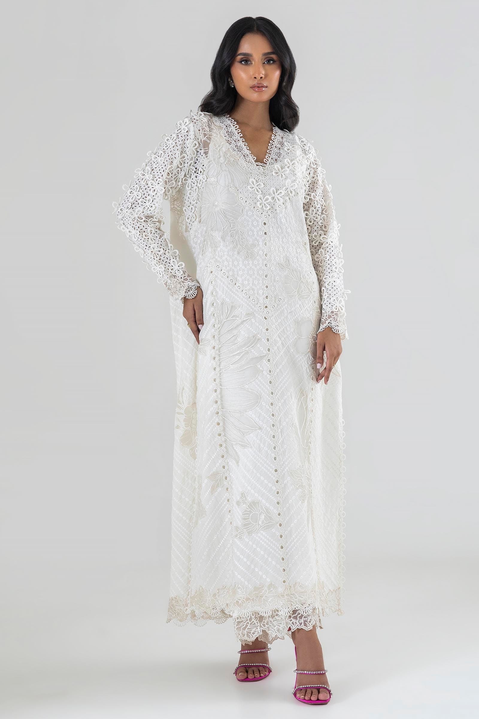 Sana Safinaz | Luxury Pret |  SS24FOR214P2T by Sana Safinaz - Designer Dress - Type: Ladies Clothes - Available at Libayah - 100% Original