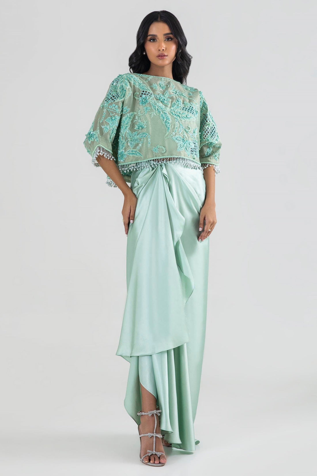 Sana Safinaz | Luxury Pret |  SS24FOR219P2T by Sana Safinaz - Designer Dress - Type: Ladies Clothes - Available at Libayah - 100% Original