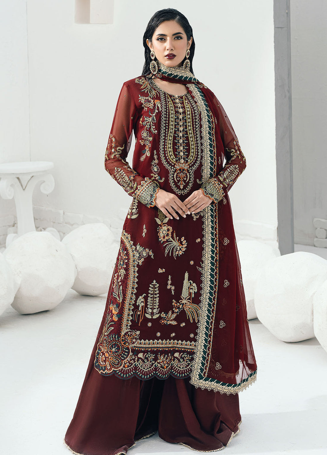 Sahane | Savoir Luxury Formals | CT-140002 Rouge - Savoir by Sahane - Designer Dress - Type: Formal - Available at Libayah - 100% Original