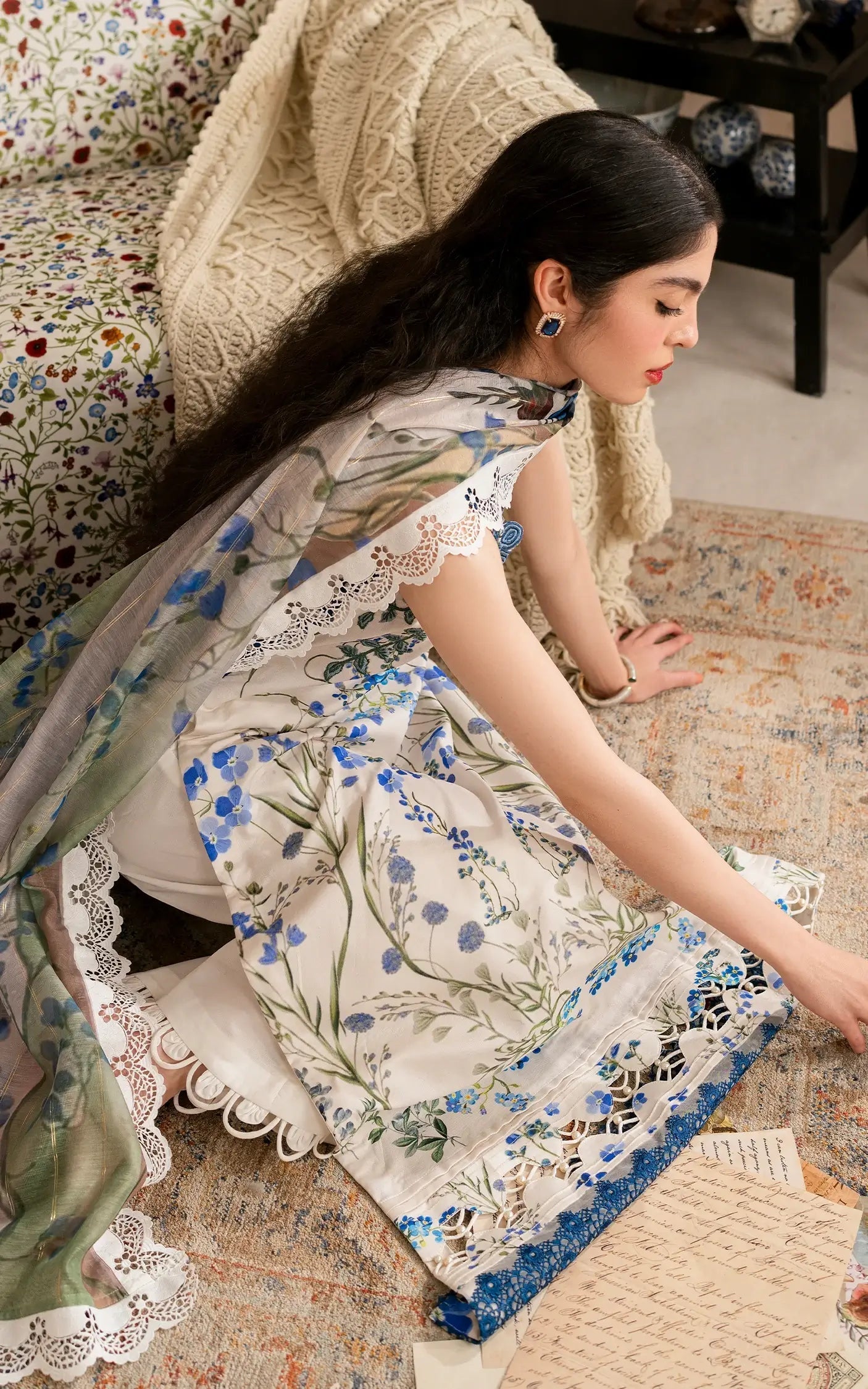 Asifa and Nabeel | Meraki Vintage 25 | Shabnam (MVL25-13) by Asifa and Nabeel - Designer Dress - Type: Ladies Clothes - Available at Libayah - 100% Original