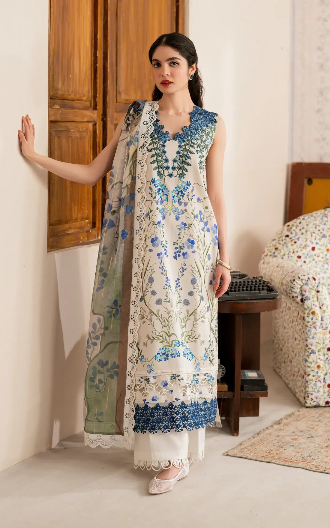 Asifa and Nabeel | Meraki Vintage 25 | Shabnam (MVL25-13) by Asifa and Nabeel - Designer Dress - Type: Ladies Clothes - Available at Libayah - 100% Original