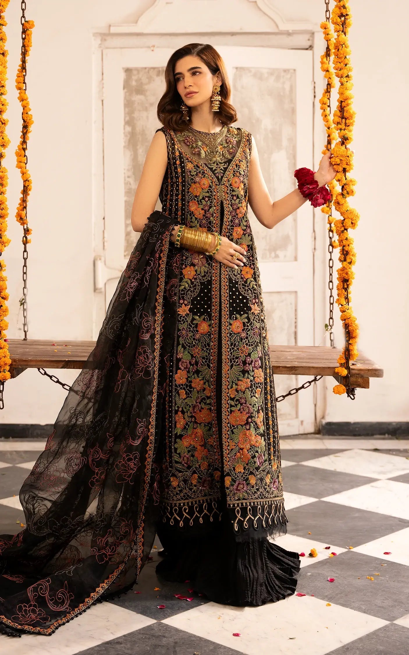 Asifa and Nabeel | Sunehri Eid 25 | Sitara-(SEF25-03) by Asifa and Nabeel - Designer Dress - Type: Ladies Clothes - Available at Libayah - 100% Original