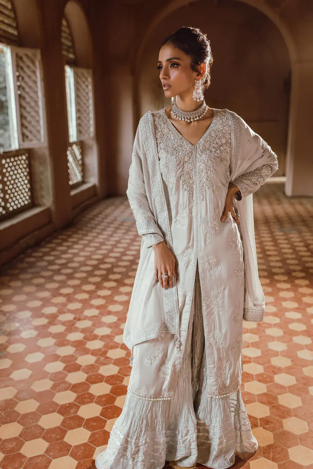 Azure | Embroidered Formals | Snowfall by Azure - Designer Dress - Type: Ladies Clothes - Available at Libayah - 100% Original