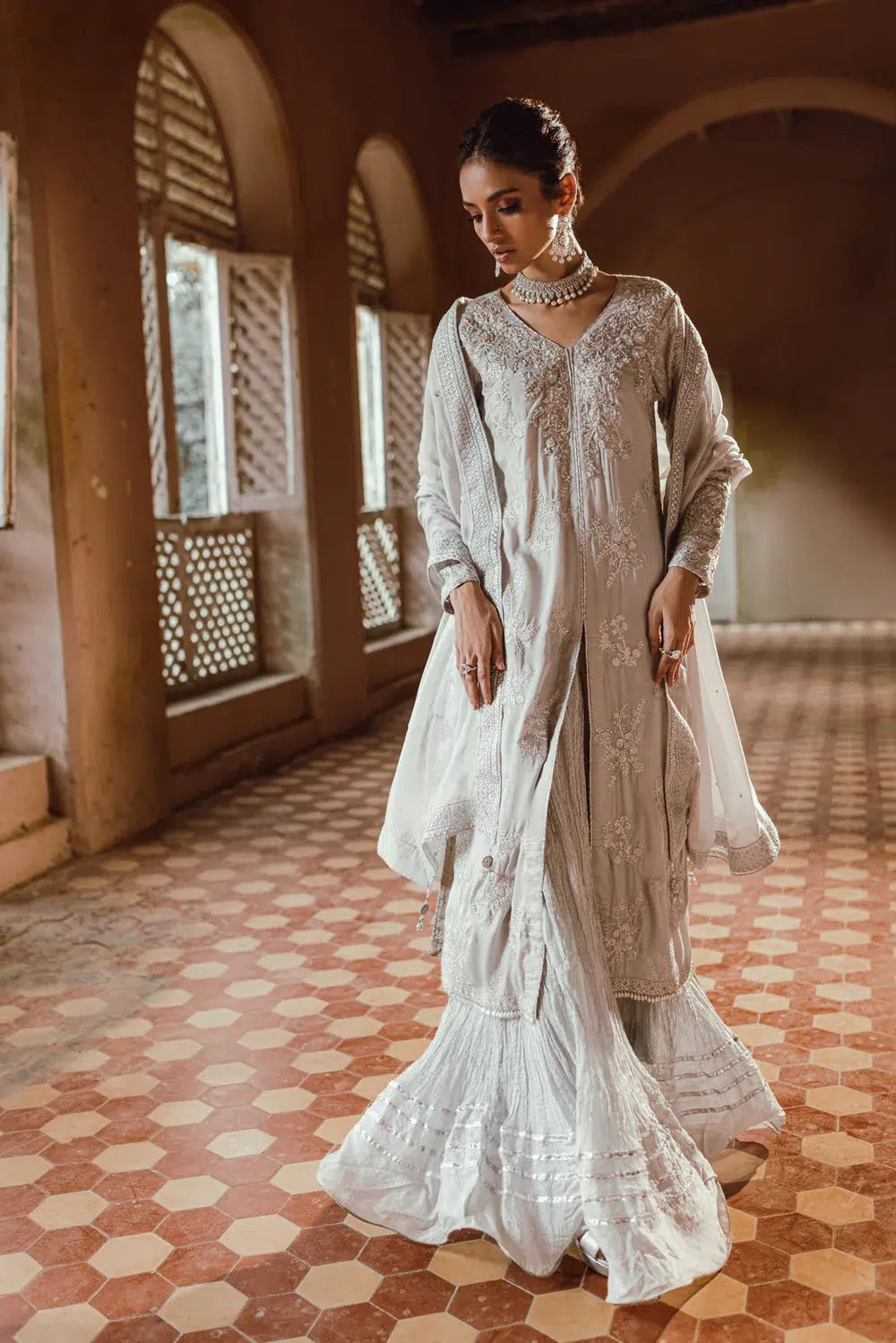 Azure | Embroidered Formals | Snowfall by Azure - Designer Dress - Type: Ladies Clothes - Available at Libayah - 100% Original
