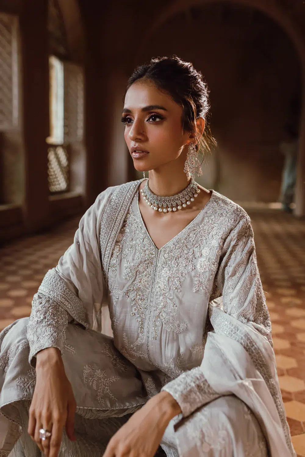 Azure | Embroidered Formals | Snowfall by Azure - Designer Dress - Type: Ladies Clothes - Available at Libayah - 100% Original