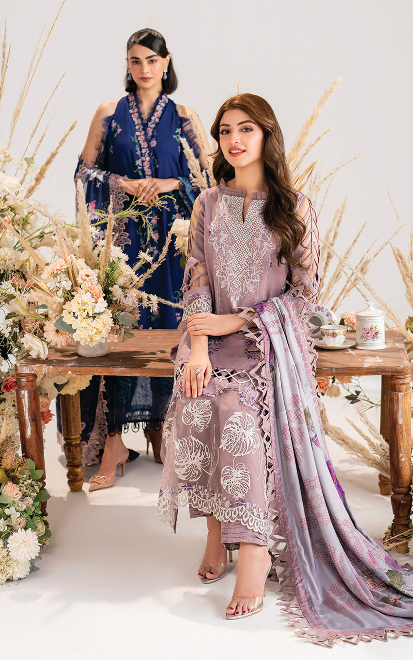 Asifa and Nabeel | Winter Meraki 24 | Sombre-MW-04 by Asifa and Nabeel - Designer Dress - Type: Ladies Clothes - Available at Libayah - 100% Original