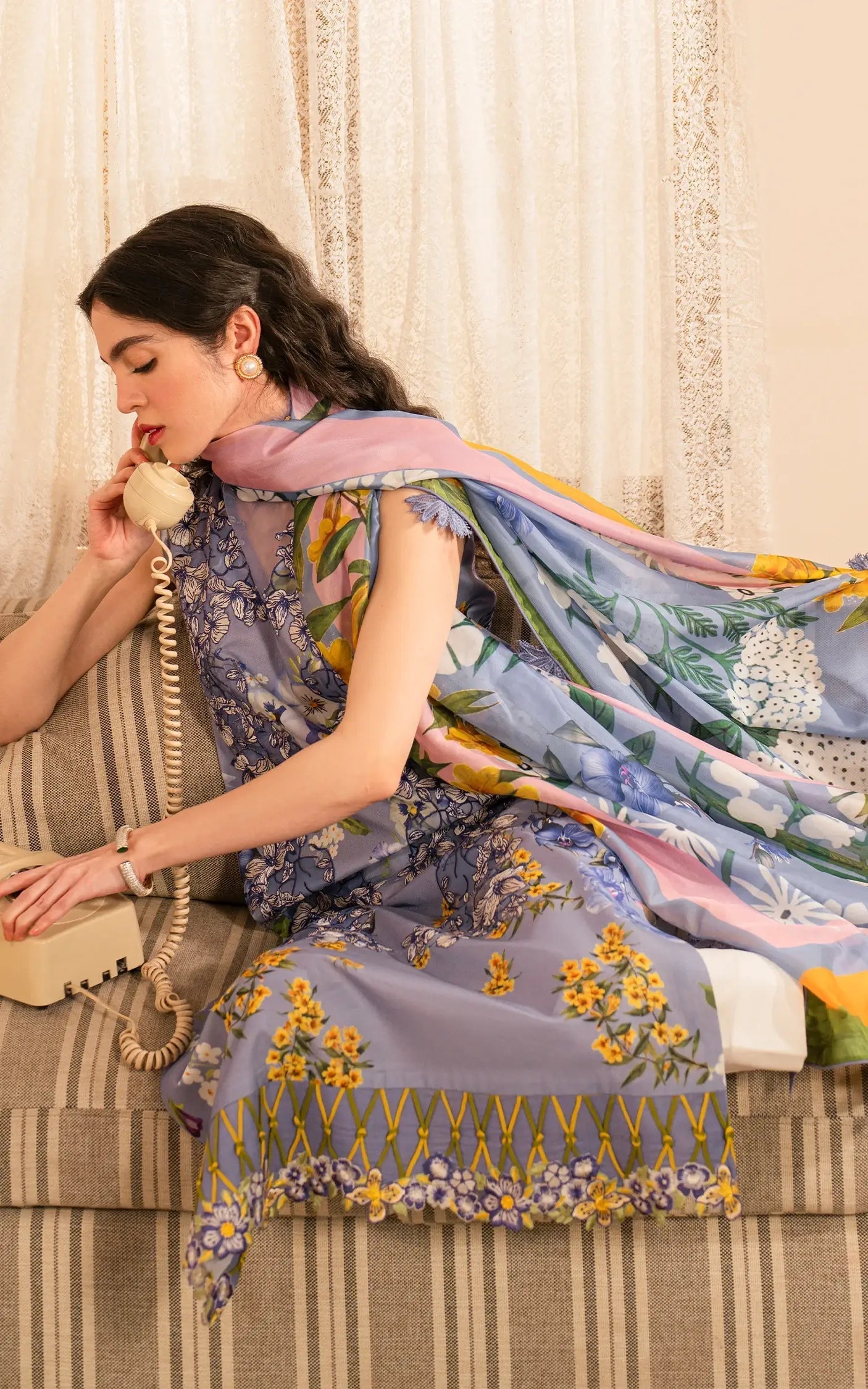 Asifa and Nabeel | Meraki Vintage 25 | Sunehri (MVL25-02) by Asifa and Nabeel - Designer Dress - Type: Ladies Clothes - Available at Libayah - 100% Original
