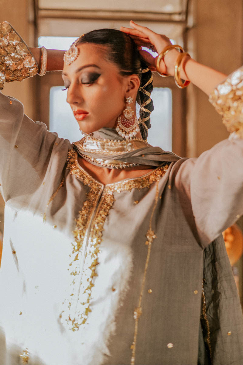 The Pink Tree Company | Gota Tikli | KARAN PHOOL by The Pink Tree Company - Designer Dress - Type: Ladies Clothes - Available at Libayah - 100% Original