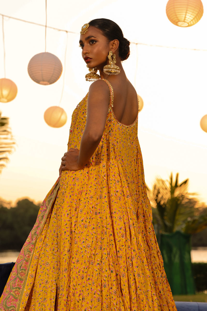 The Pink Tree Company | Wedding Wear | SAFFRON GARDEN by The Pink Tree Company - Designer Dress - Type: Ladies Clothes - Available at Libayah - 100% Original