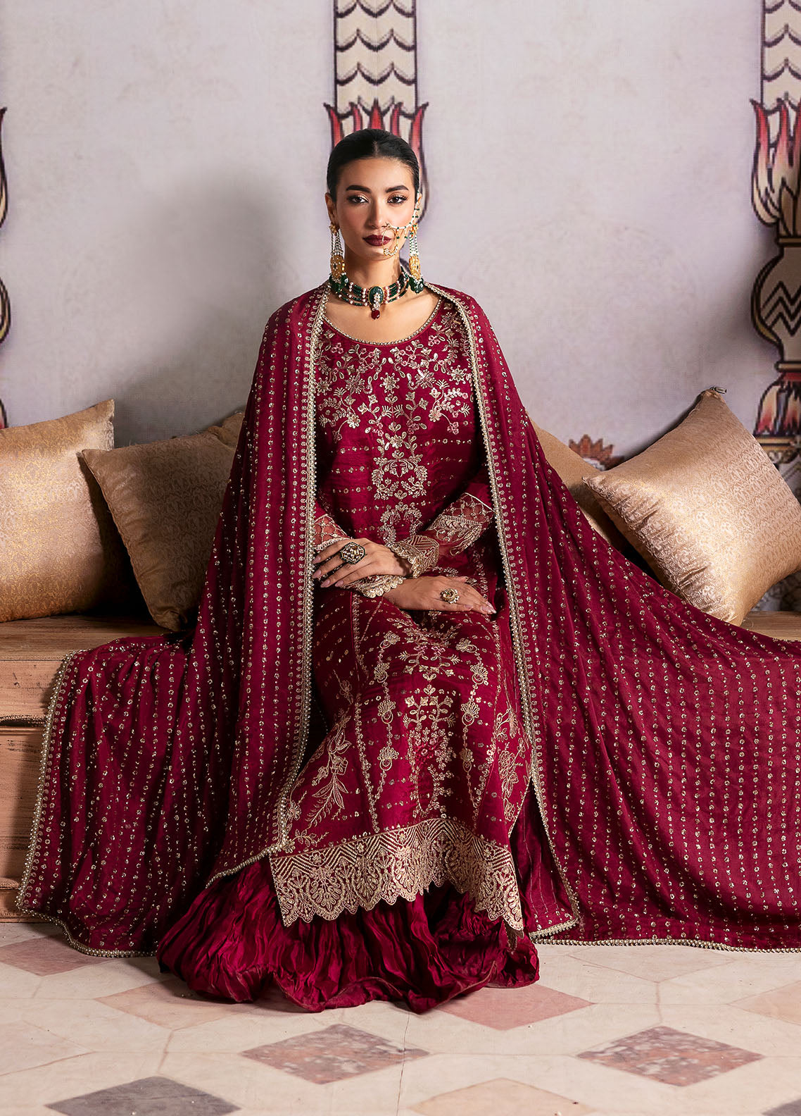 Sahane | There She Glows  | TSG-07 Merlot by Sahane - Designer Dress - Type: Ladies Clothes - Available at Libayah - 100% Original