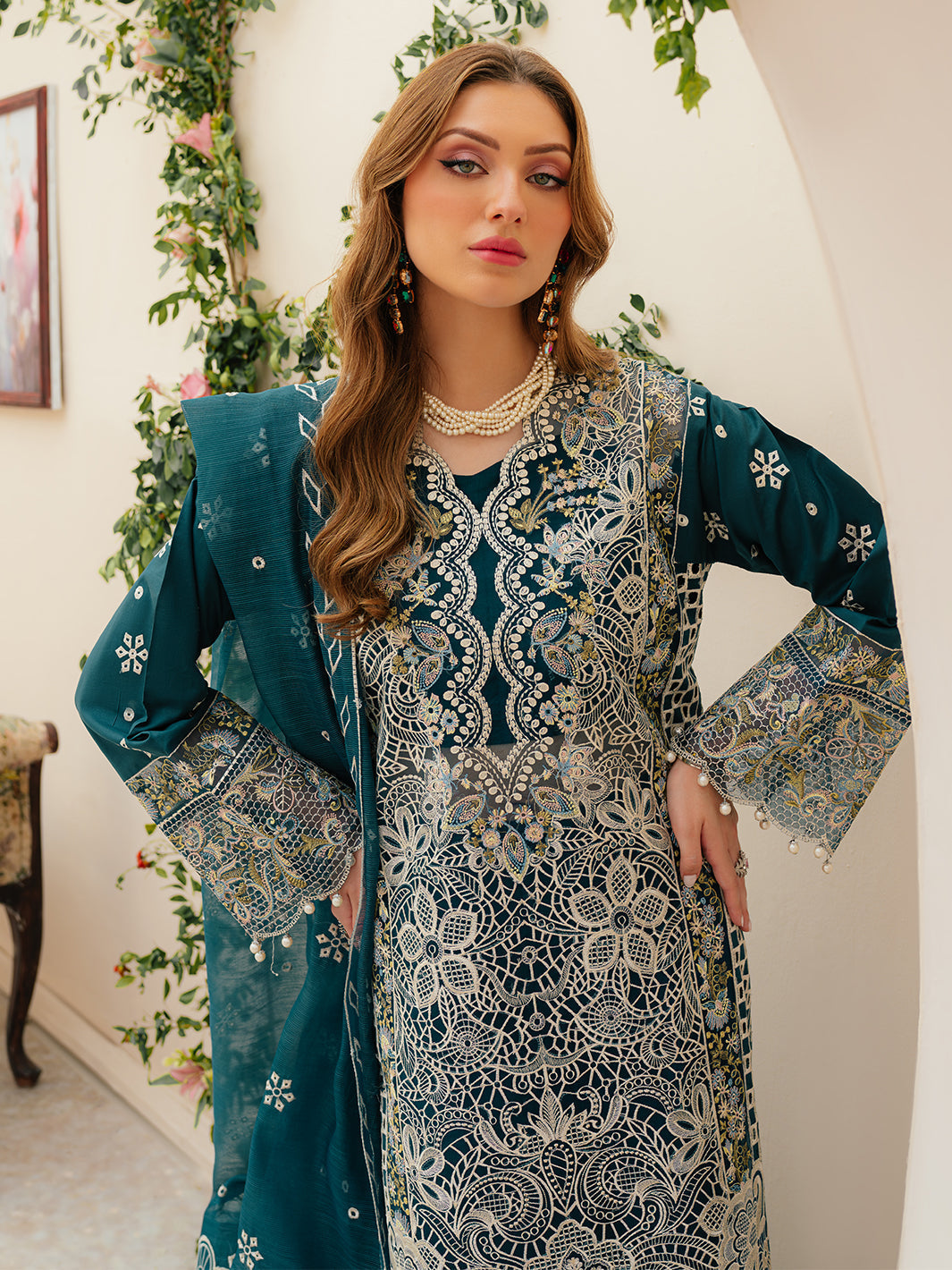 Mahnur | Allenura Luxury Lawn 24 | TUSCANY by Mahnur - Designer Dress - Type: Ladies Clothes - Available at Libayah - 100% Original