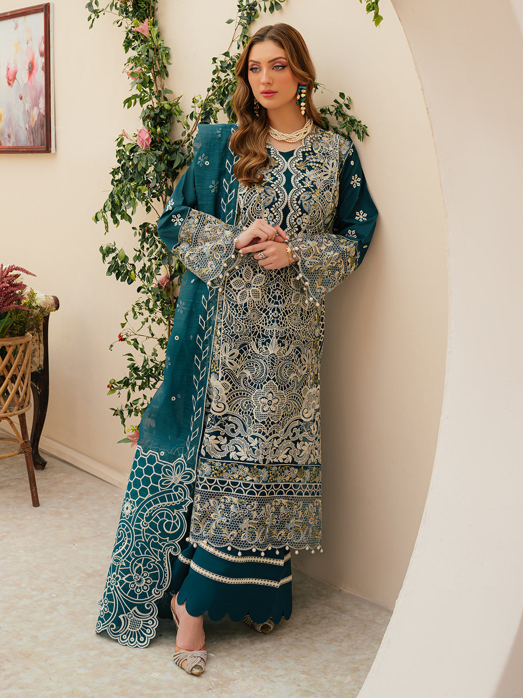 Mahnur | Allenura Luxury Lawn 24 | TUSCANY by Mahnur - Designer Dress - Type: Ladies Clothes - Available at Libayah - 100% Original