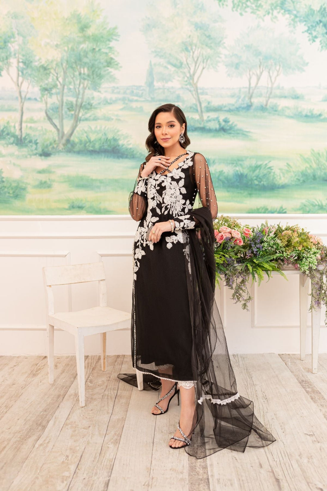 Tabyaa  | Pret |  Midnight by Tabyaa - Designer Dress - Type: Ladies Clothes - Available at Libayah - 100% Original