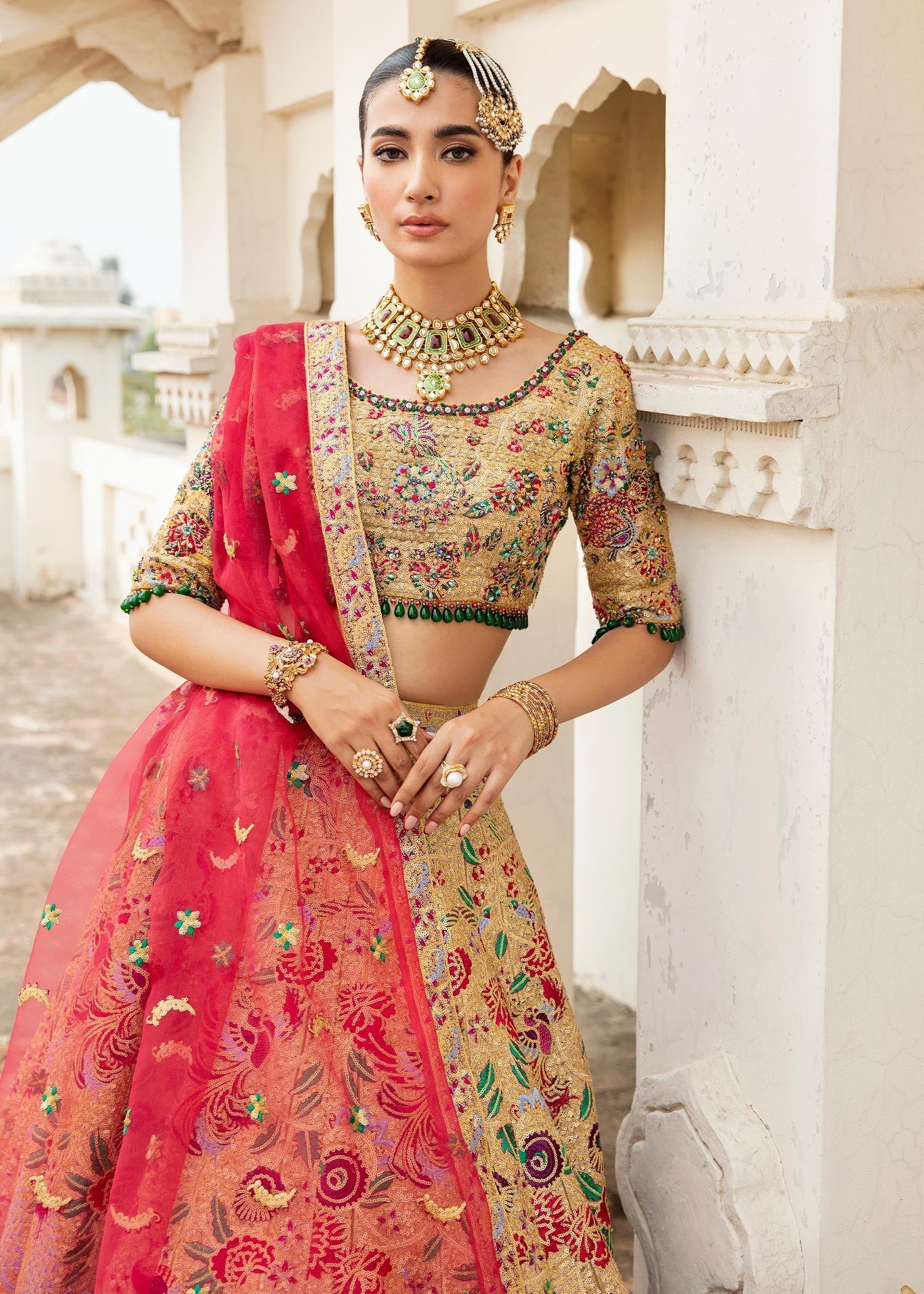 Waqas Shah | Taj Mahal | HUSNA BANO by Waqas Shah - Designer Dress - Type: Ladies Clothes - Available at Libayah - 100% Original