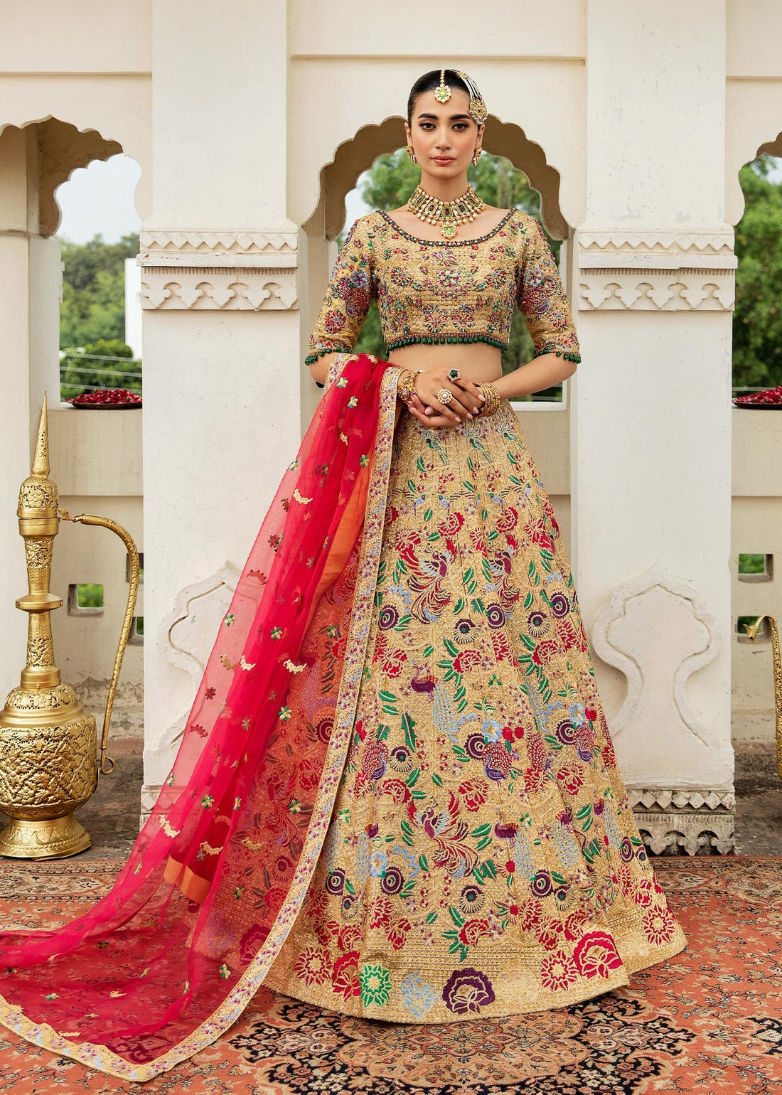 Waqas Shah | Taj Mahal | HUSNA BANO by Waqas Shah - Designer Dress - Type: Ladies Clothes - Available at Libayah - 100% Original