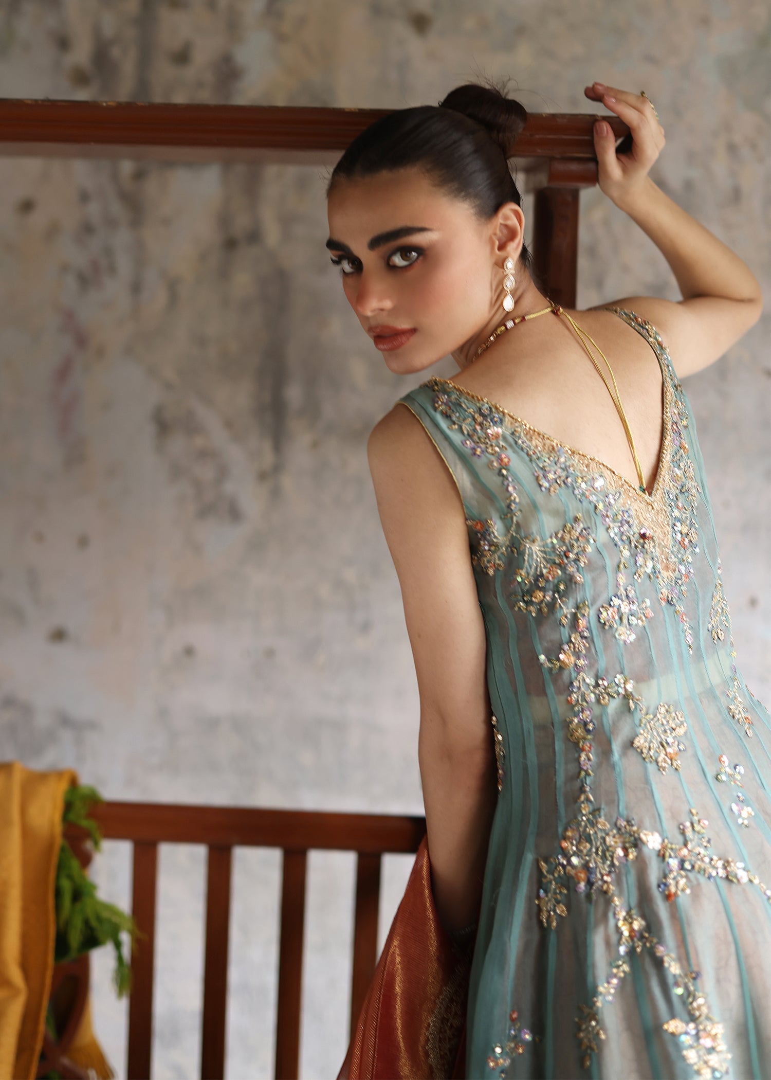 Umsha | Mehfil-e-Rang | Rosy Glow by Umsha - Designer Dress - Type: Ladies Clothes - Available at Libayah - 100% Original