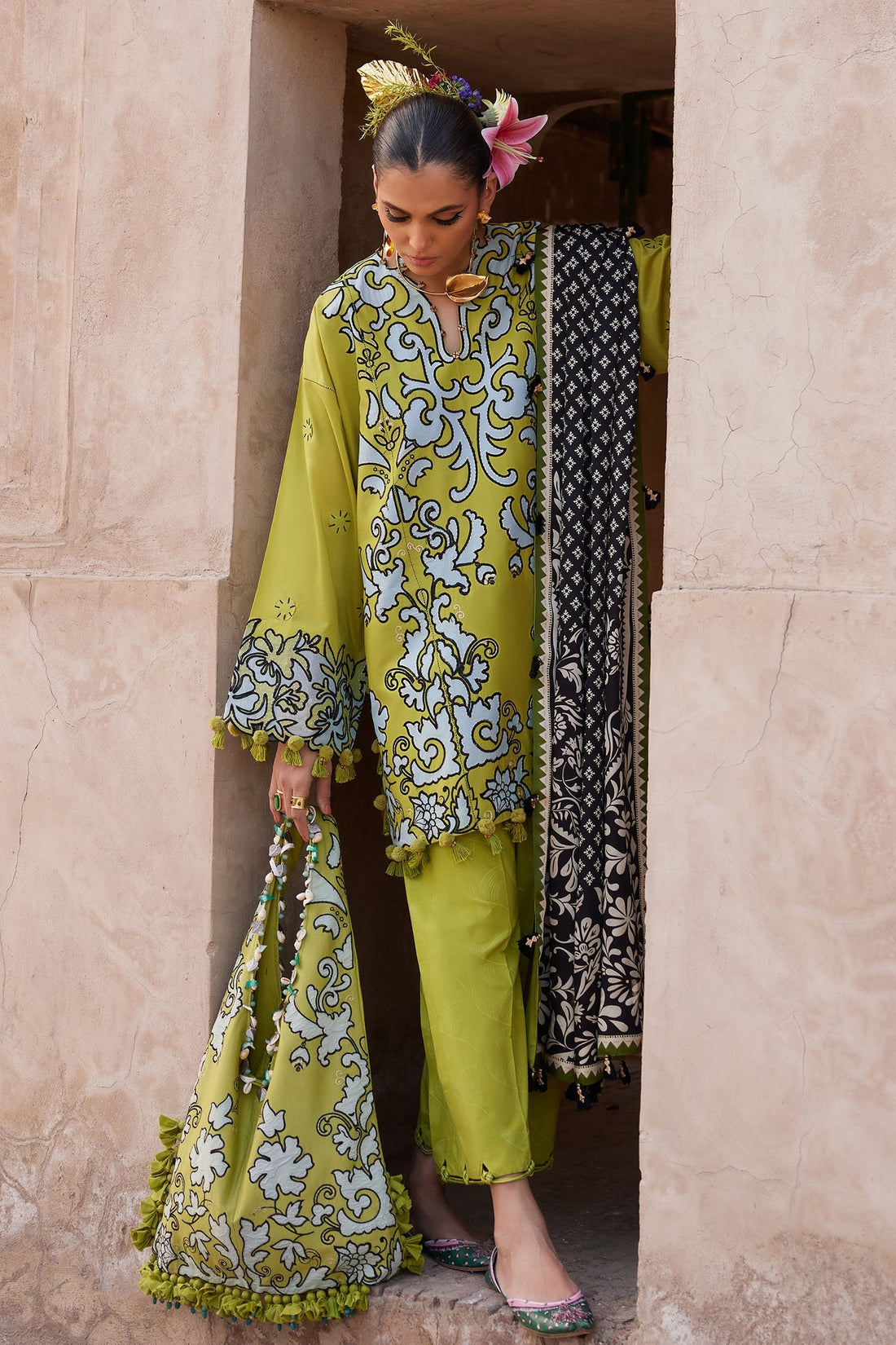 Elan | Luxury Lawn 25 | SOLENE (EL25-03 A) by Elan - Designer Dress - Type: Ladies Clothes - Available at Libayah - 100% Original