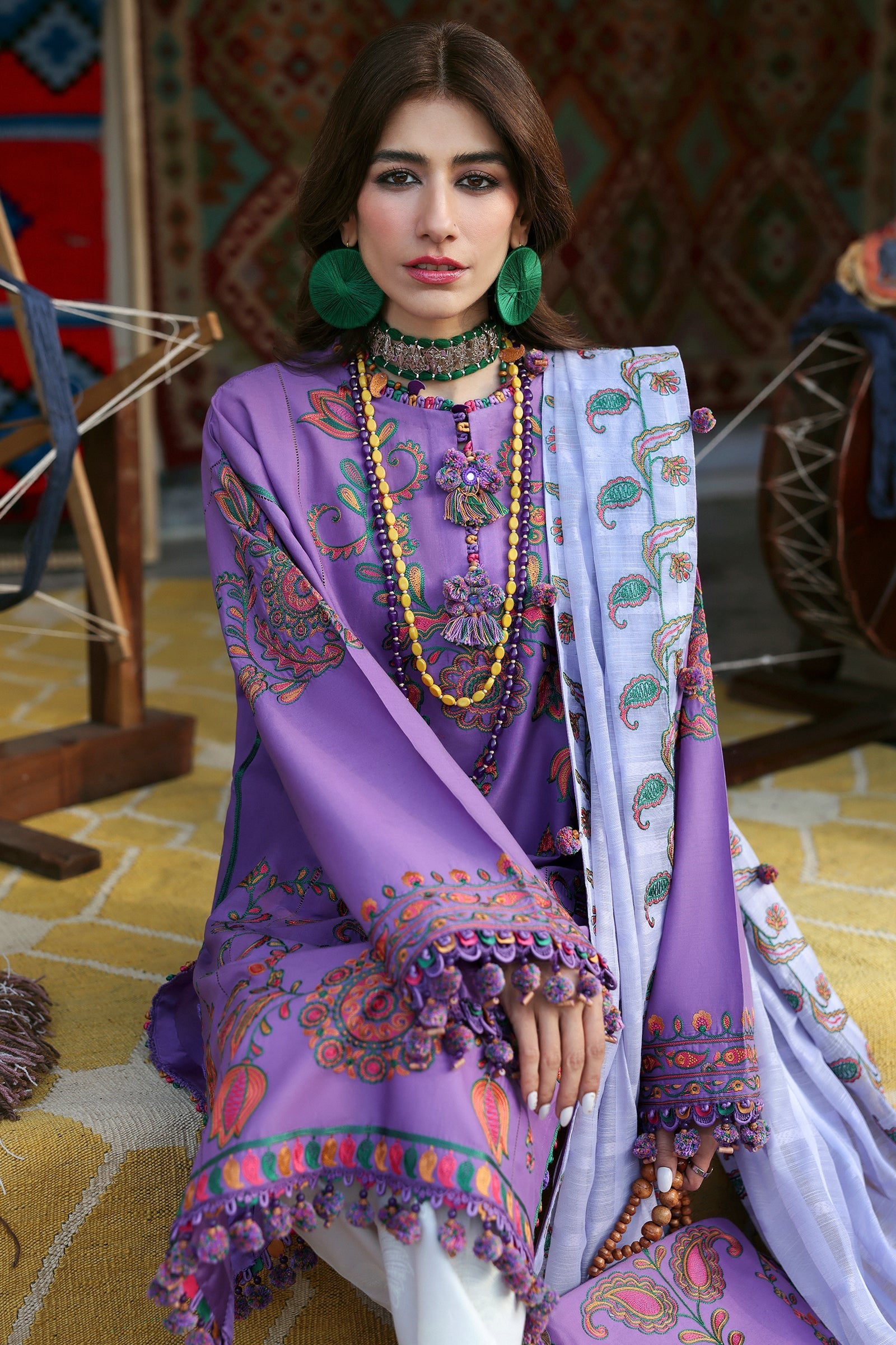 Zaha | Lawn 25 | ZARIAH (ZL25-09 A) by Zaha - Designer Dress - Type: Ladies Clothes - Available at Libayah - 100% Original