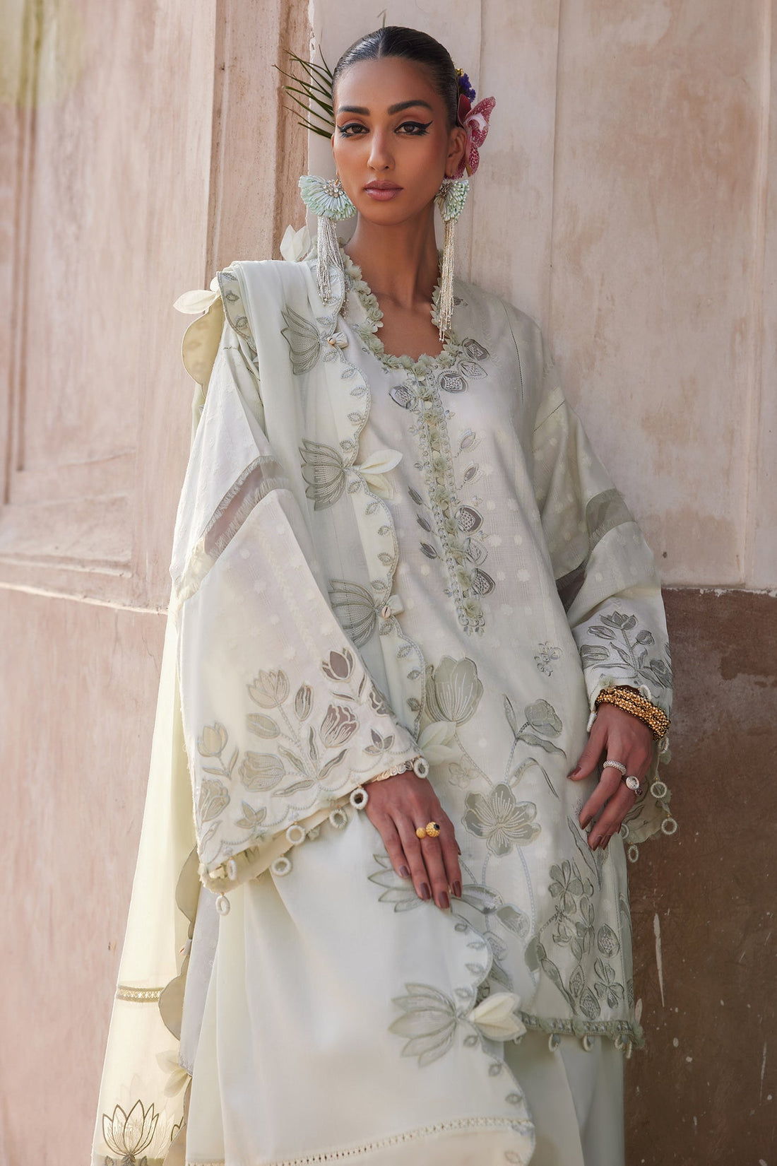 Elan | Luxury Lawn 25 | CELESTINE (EL25-05 A) by Elan - Designer Dress - Type: Ladies Clothes - Available at Libayah - 100% Original