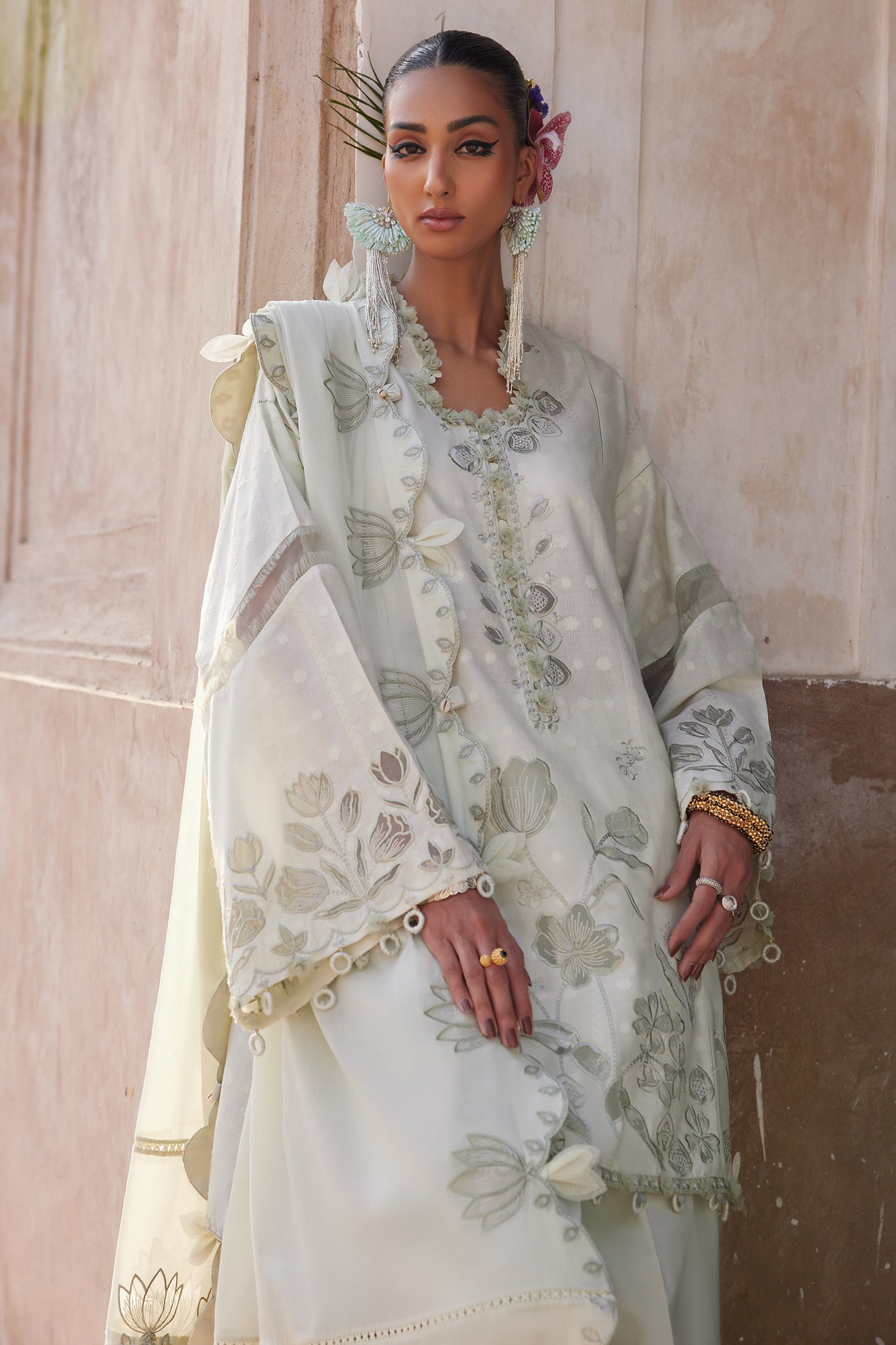 Elan | Luxury Lawn 25 | CELESTINE (EL25-05 A) by Elan - Designer Dress - Type: Ladies Clothes - Available at Libayah - 100% Original