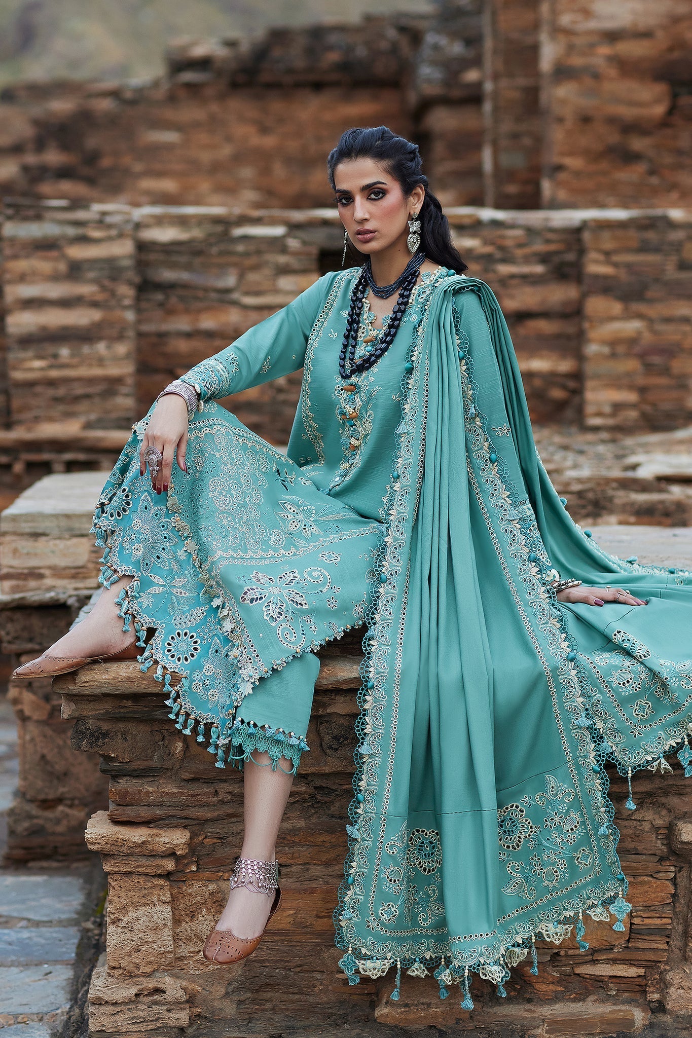 Elan | Winter Collection 24 | CELESTIA (EW24-09) by Elan - Designer Dress - Type: Ladies Clothes - Available at Libayah - 100% Original