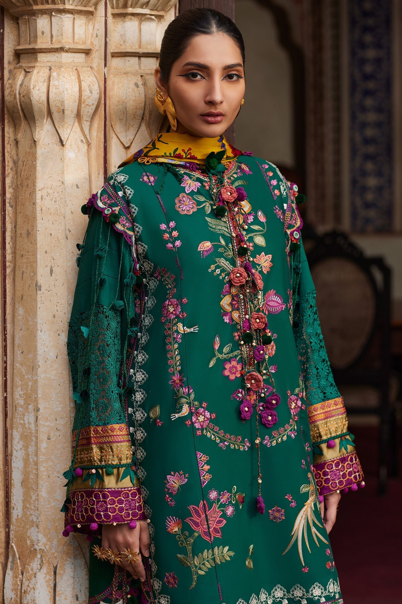 Elan | Luxury Lawn 25 | AURIELLE (EL25-06 A) by Elan - Designer Dress - Type: Ladies Clothes - Available at Libayah - 100% Original