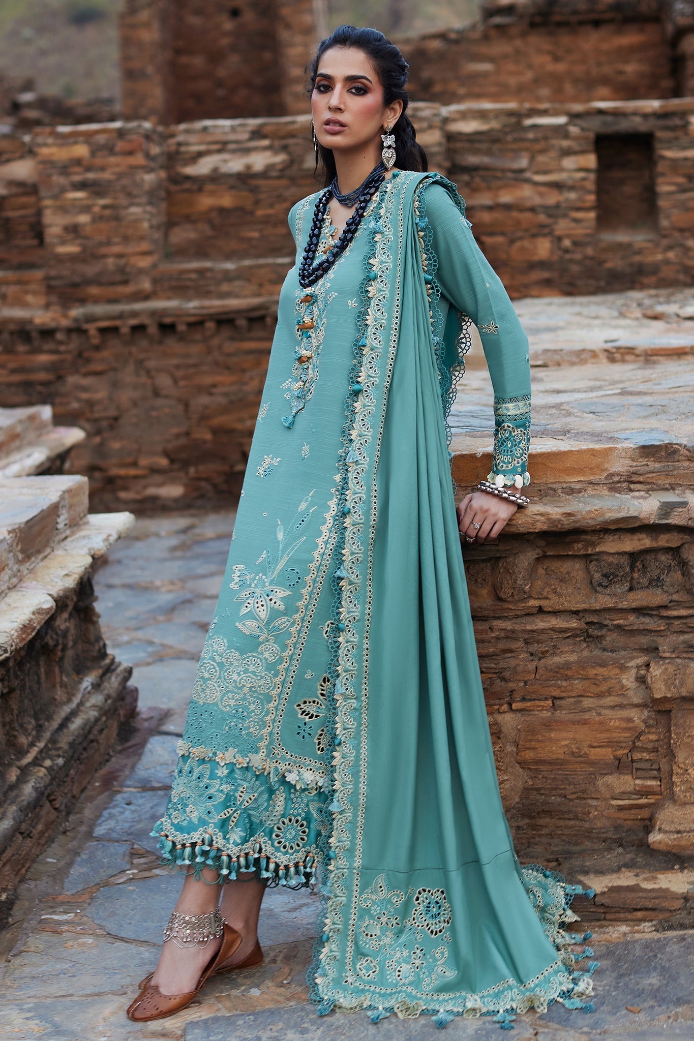 Elan | Winter Collection 24 | CELESTIA (EW24-09) by Elan - Designer Dress - Type: Ladies Clothes - Available at Libayah - 100% Original