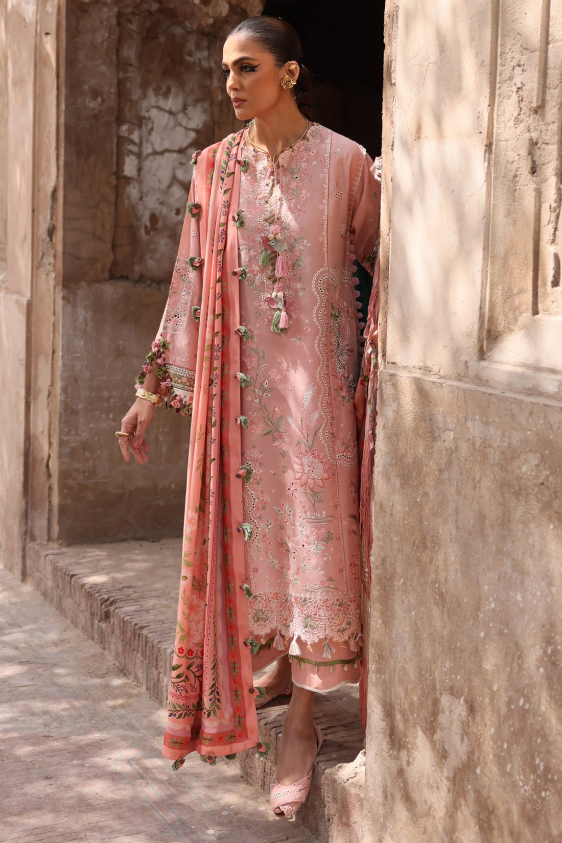 Elan | Luxury Lawn 25 | SERENE (EL25-01 A) by Elan - Designer Dress - Type: Ladies Clothes - Available at Libayah - 100% Original