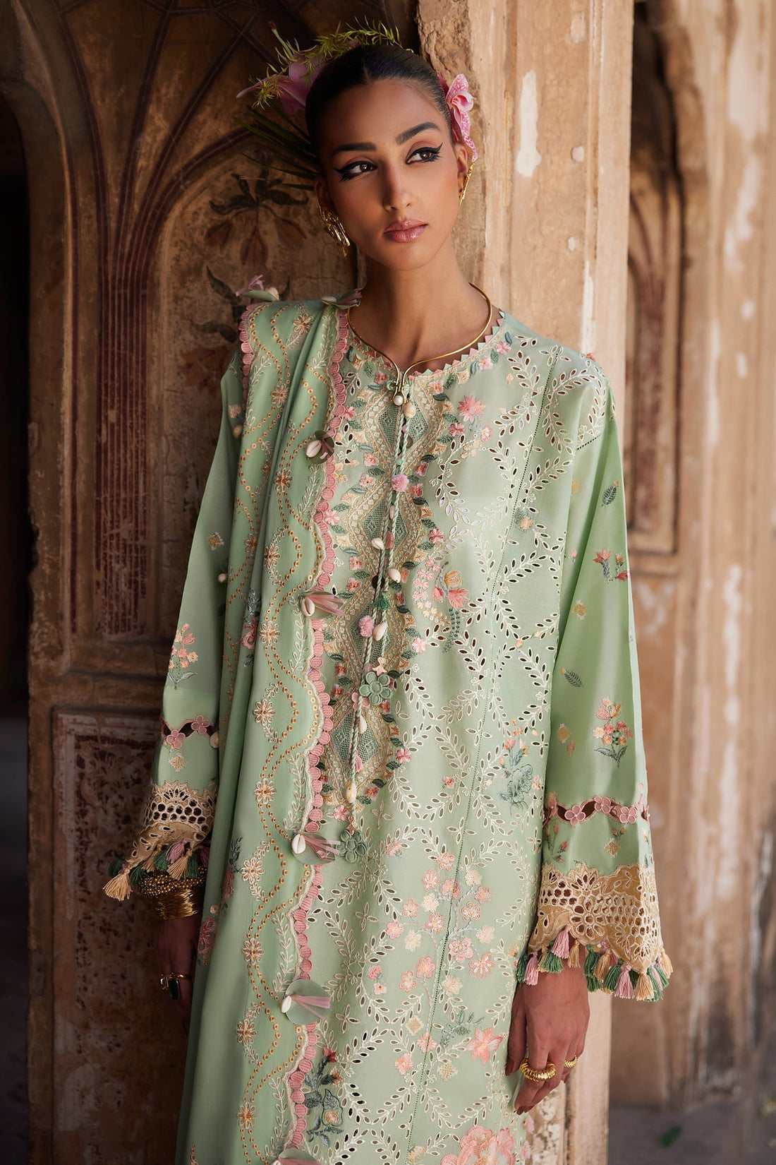 Elan | Luxury Lawn 25 | ALARA (EL25-12 A) by Elan - Designer Dress - Type: Ladies Clothes - Available at Libayah - 100% Original