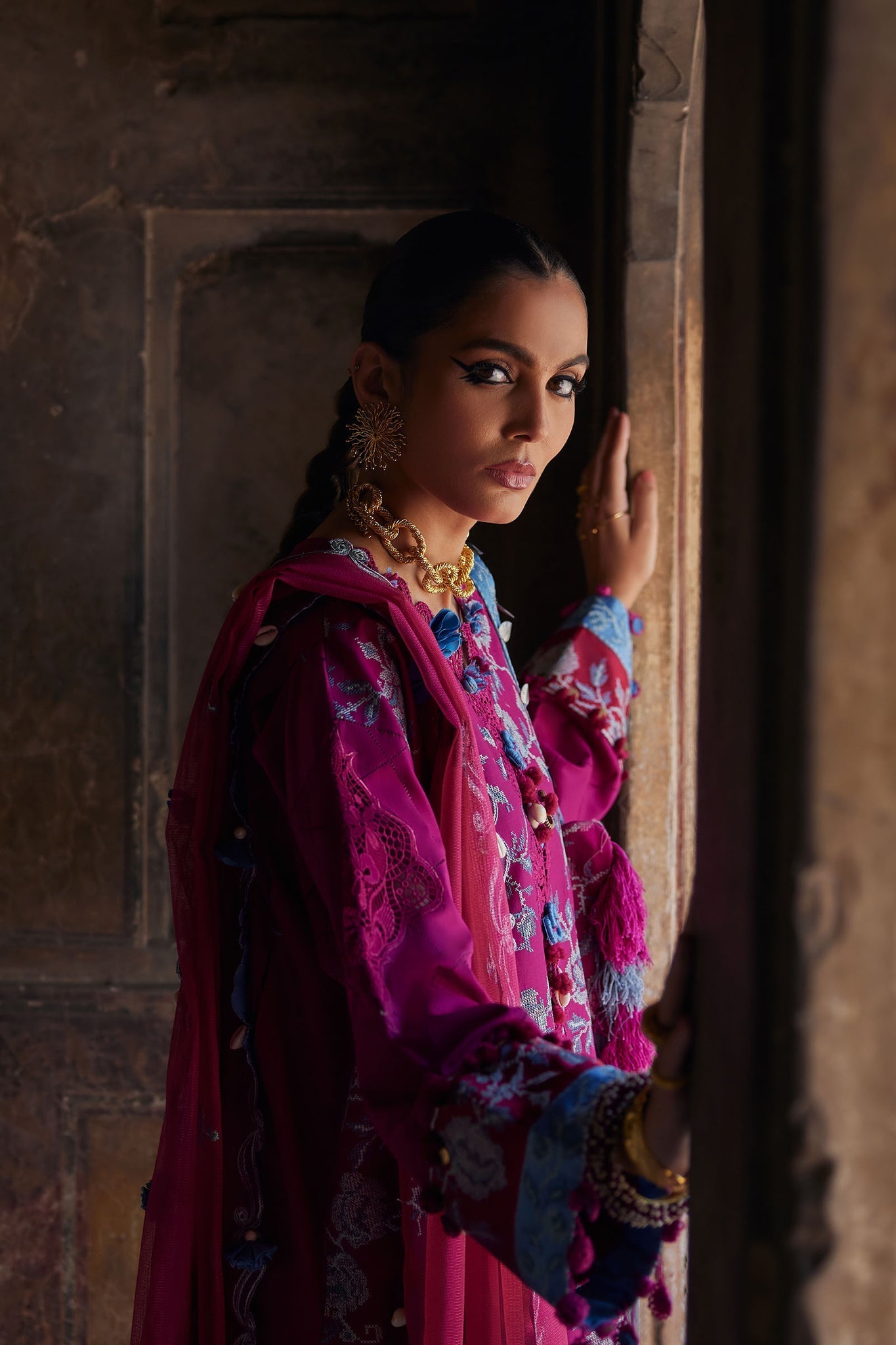 Elan | Luxury Lawn 25 | OPHELIA (EL25-10 B) by Elan - Designer Dress - Type: Ladies Clothes - Available at Libayah - 100% Original