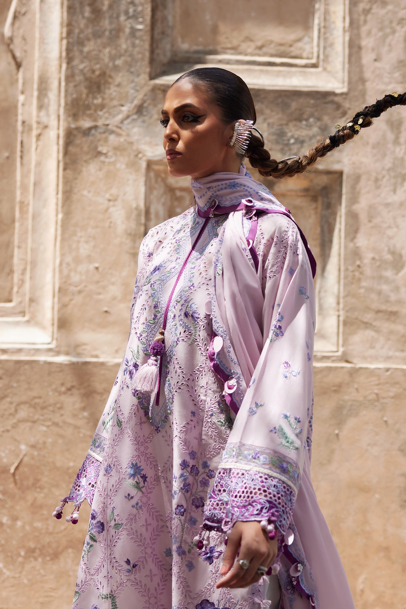 Elan | Luxury Lawn 25 | ALARA (EL25-12 B) by Elan - Designer Dress - Type: Ladies Clothes - Available at Libayah - 100% Original