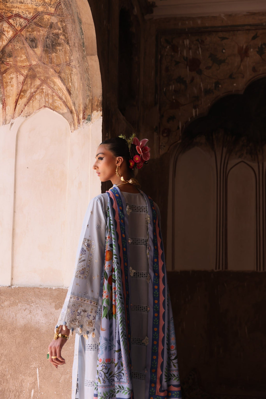 Elan | Luxury Lawn 25 | SERENE (EL25-01 B) by Elan - Designer Dress - Type: Ladies Clothes - Available at Libayah - 100% Original