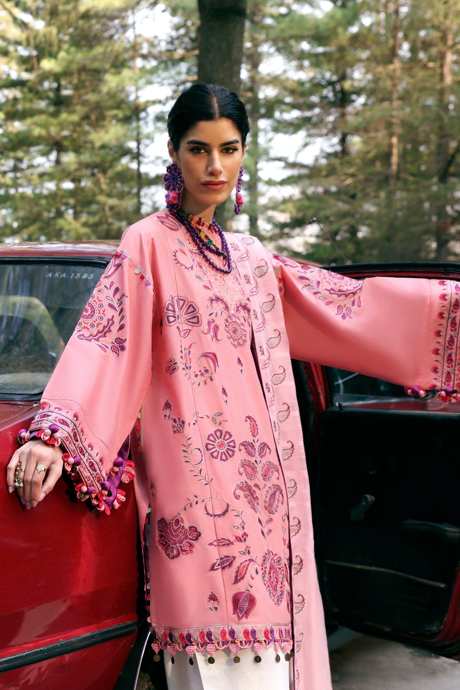 Zaha | Lawn 25 | ZARIAH (ZL25-09 B) by Zaha - Designer Dress - Type: Ladies Clothes - Available at Libayah - 100% Original