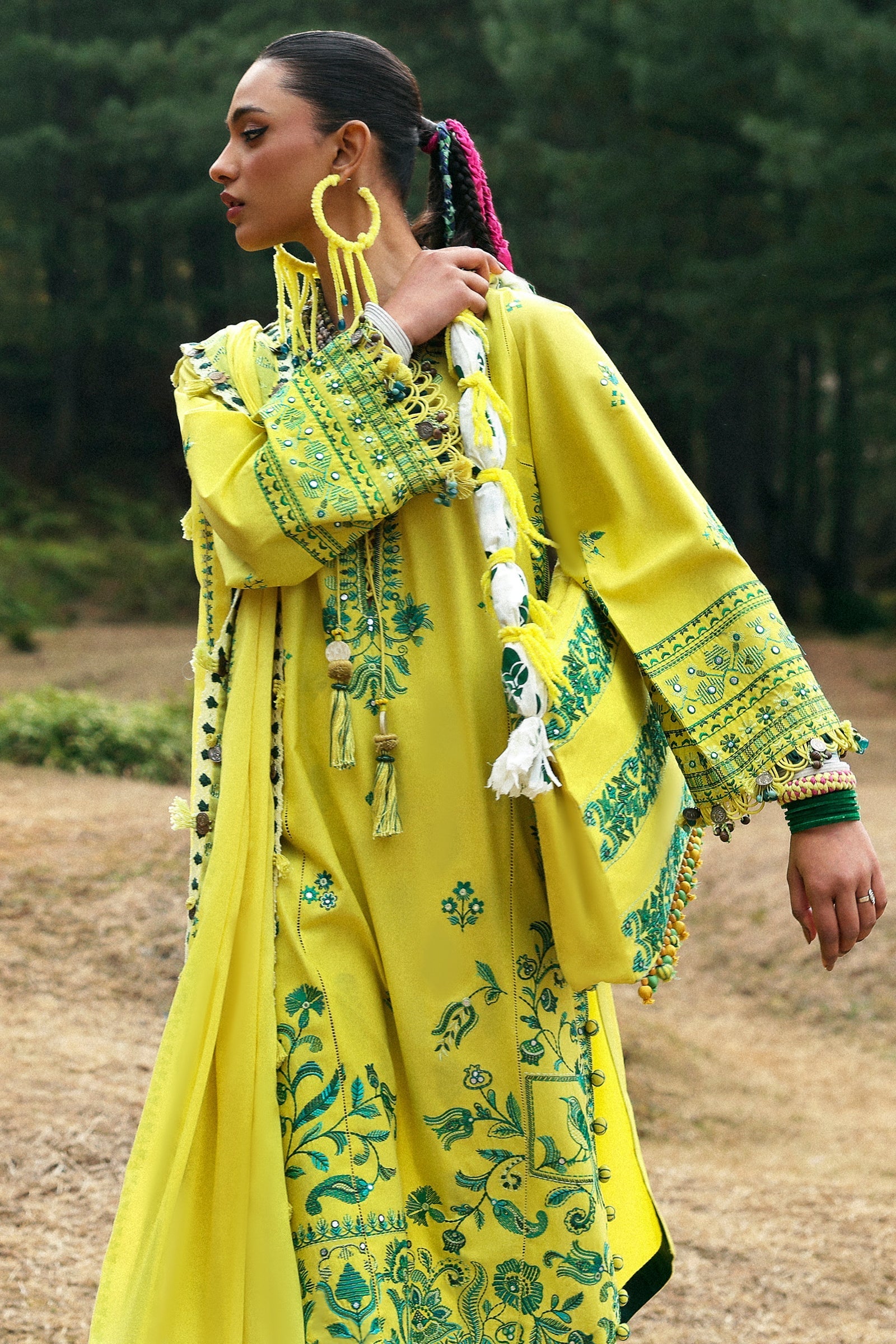 Zaha | Lawn 25 | ELAYA (ZL25-10 B) by Zaha - Designer Dress - Type: Ladies Clothes - Available at Libayah - 100% Original