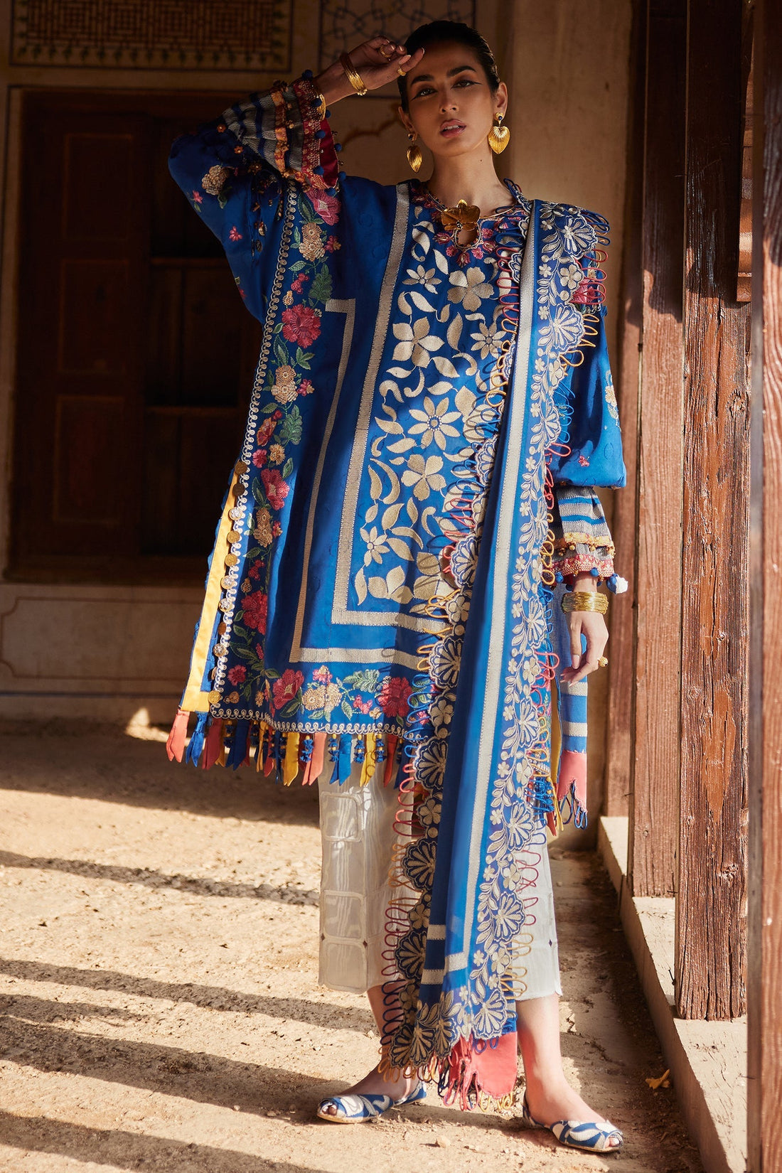 Elan | Luxury Lawn 25 | AURELIA (EL25-08 A) by Elan - Designer Dress - Type: Ladies Clothes - Available at Libayah - 100% Original