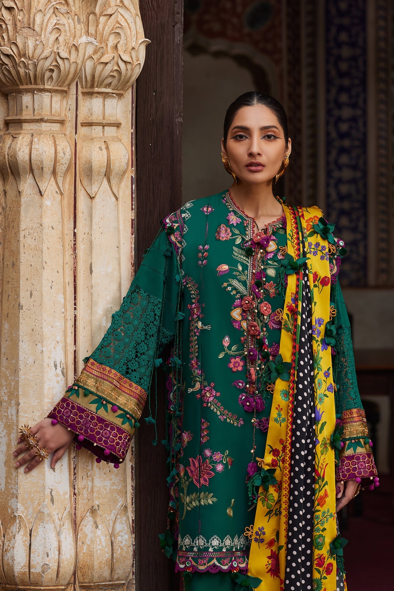 Elan | Luxury Lawn 25 | AURIELLE (EL25-06 A) by Elan - Designer Dress - Type: Ladies Clothes - Available at Libayah - 100% Original