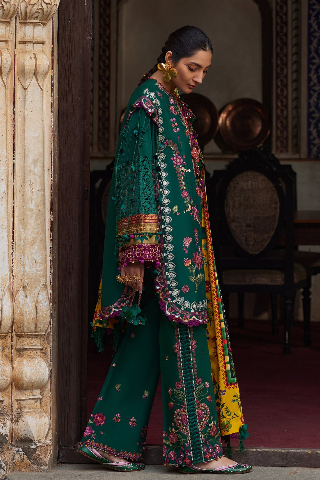 Elan | Luxury Lawn 25 | AURIELLE (EL25-06 A) by Elan - Designer Dress - Type: Ladies Clothes - Available at Libayah - 100% Original