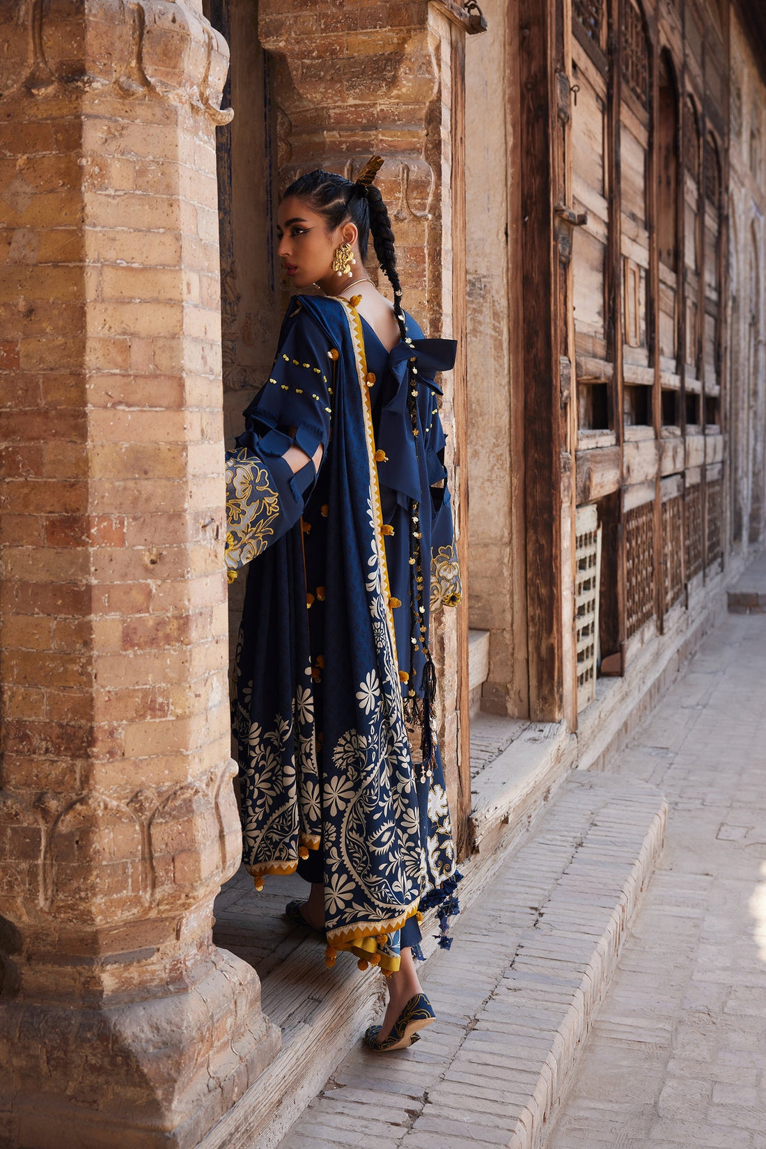 Elan | Luxury Lawn 25 | SOLENE (EL25-03 B) by Elan - Designer Dress - Type: Ladies Clothes - Available at Libayah - 100% Original