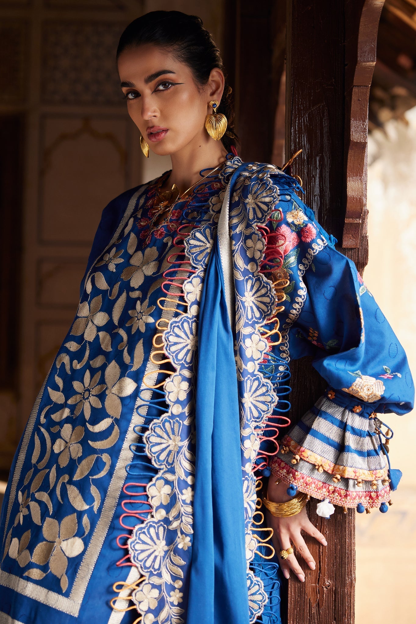 Elan | Luxury Lawn 25 | AURELIA (EL25-08 A) by Elan - Designer Dress - Type: Ladies Clothes - Available at Libayah - 100% Original
