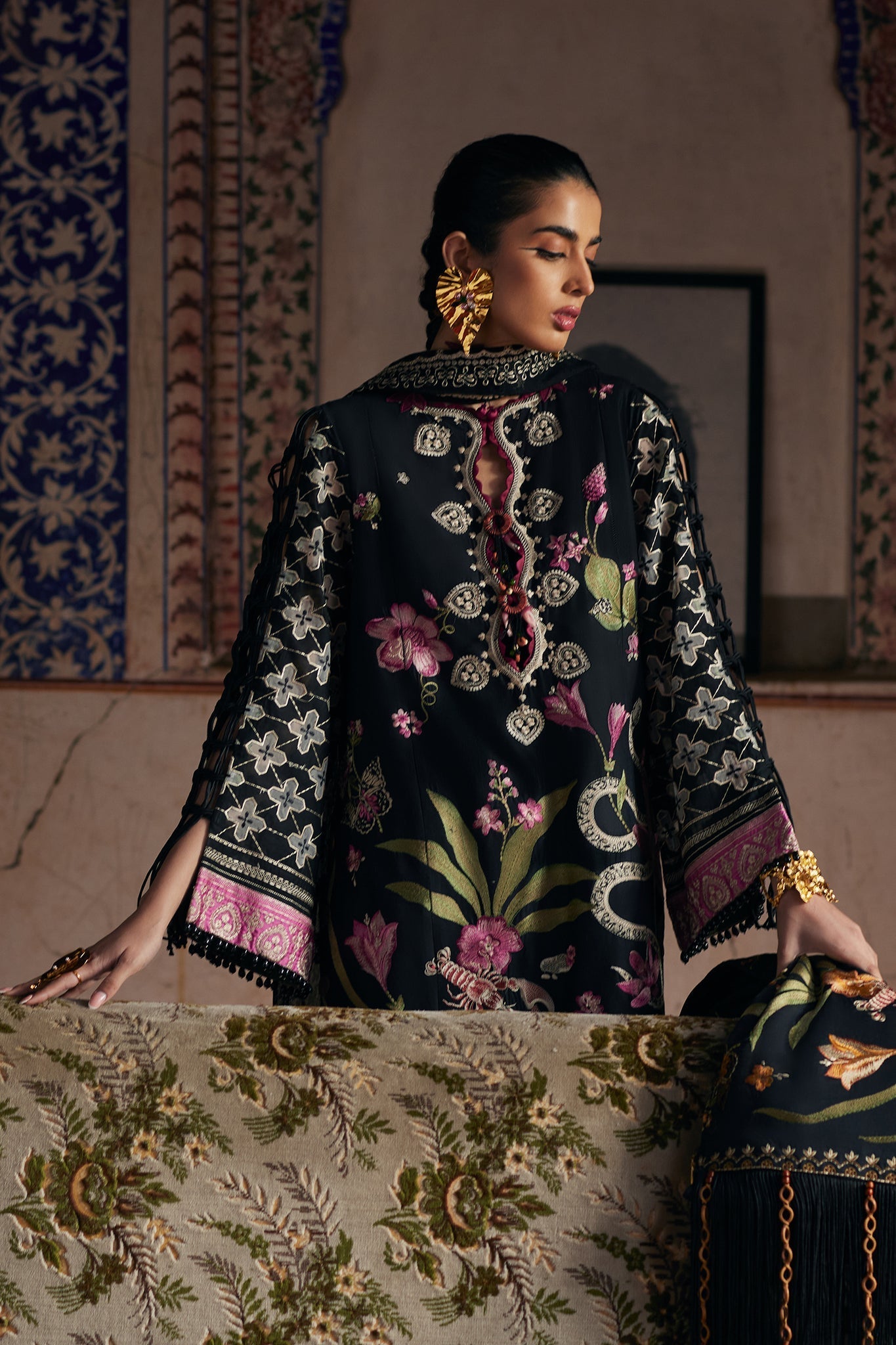 Elan | Luxury Lawn 25 | AZUREH (EL25-04 A) by Elan - Designer Dress - Type: Ladies Clothes - Available at Libayah - 100% Original