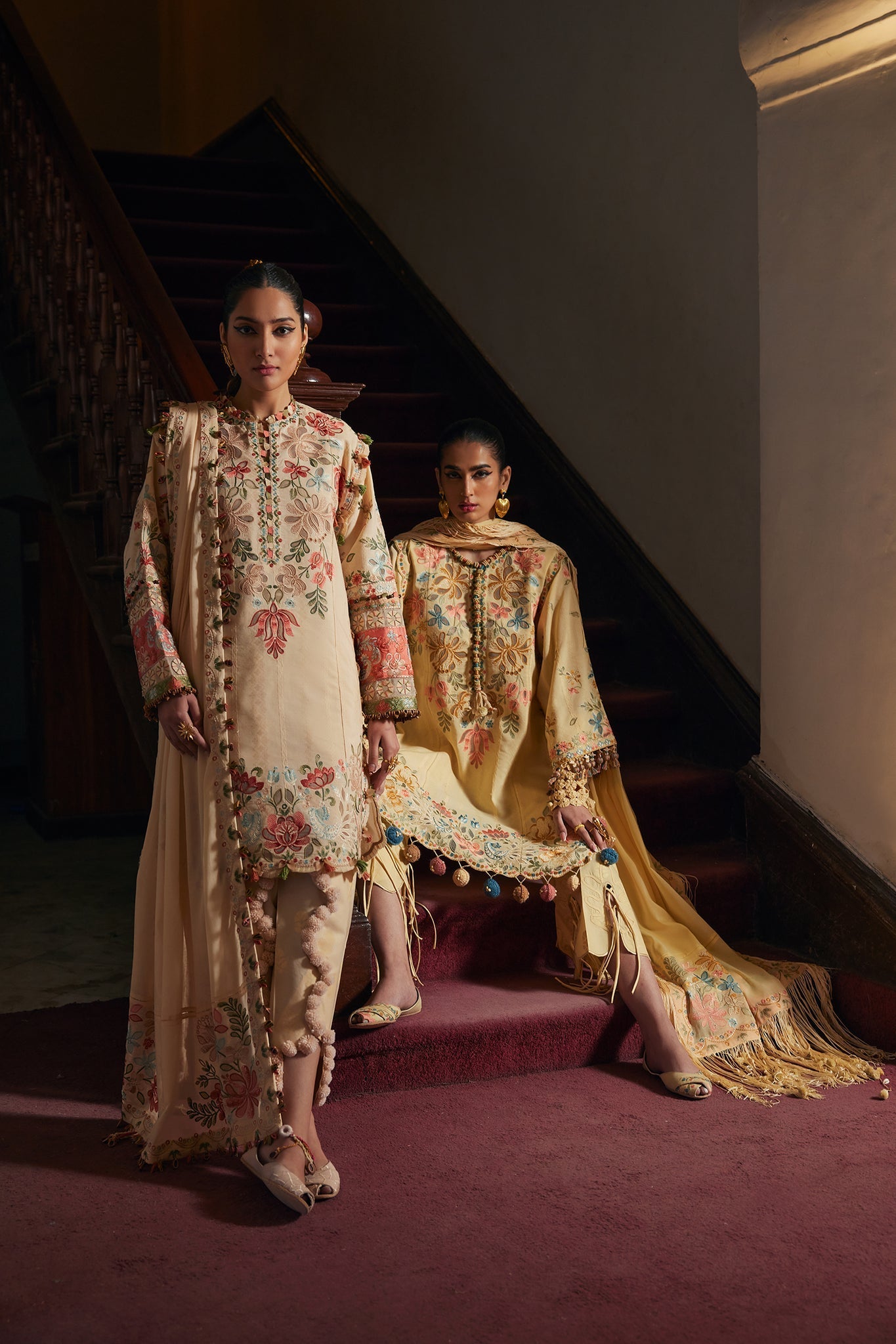 Elan | Luxury Lawn 25 | ZAHARA (EL25-07 A) by Elan - Designer Dress - Type: Ladies Clothes - Available at Libayah - 100% Original