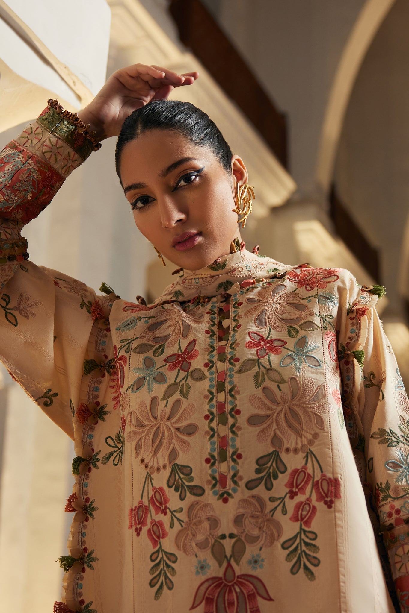 Elan | Luxury Lawn 25 | ZAHARA (EL25-07 B) by Elan - Designer Dress - Type: Ladies Clothes - Available at Libayah - 100% Original