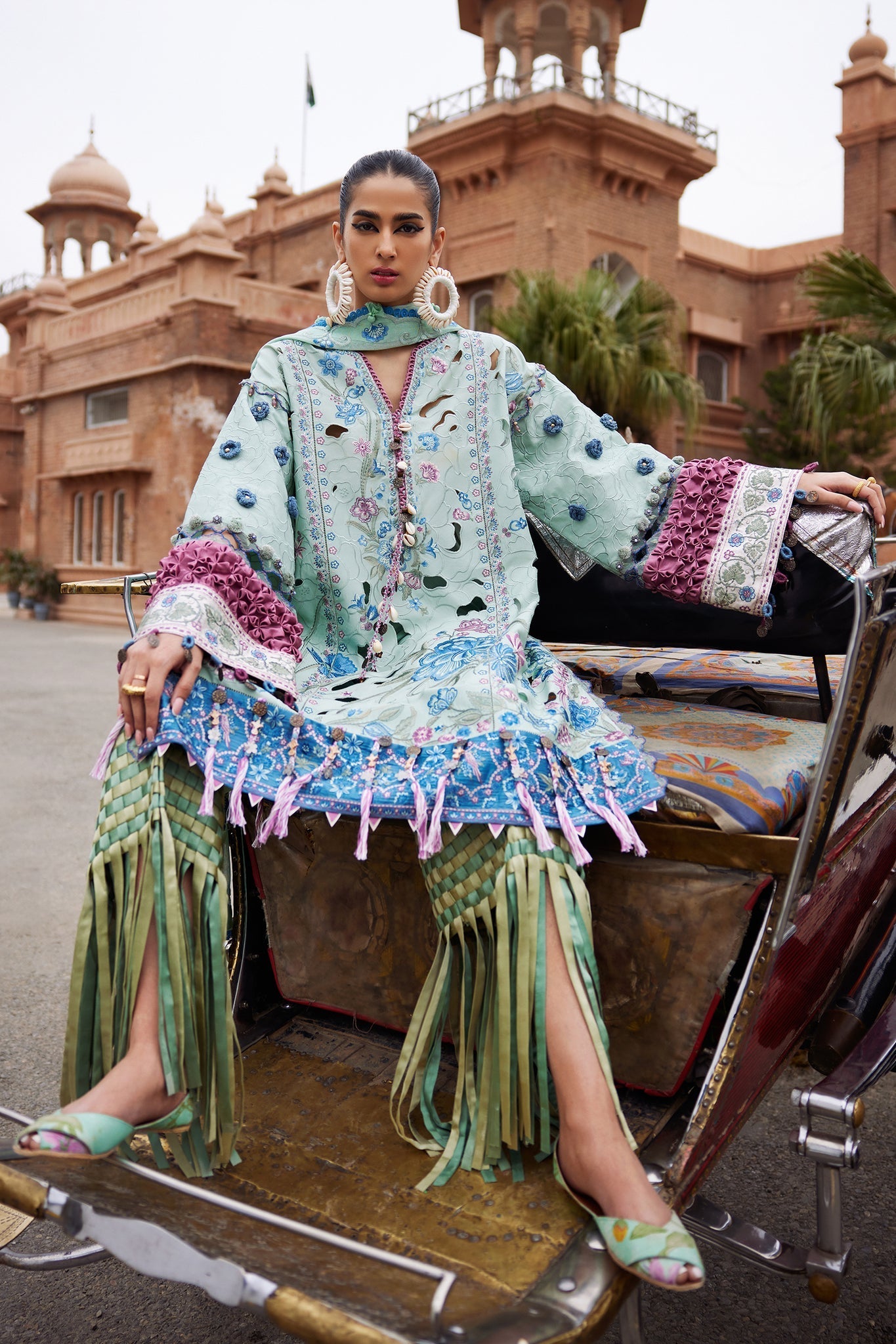Elan | Luxury Lawn 25 | AMARA (EL25-09 B) by Elan - Designer Dress - Type: Ladies Clothes - Available at Libayah - 100% Original