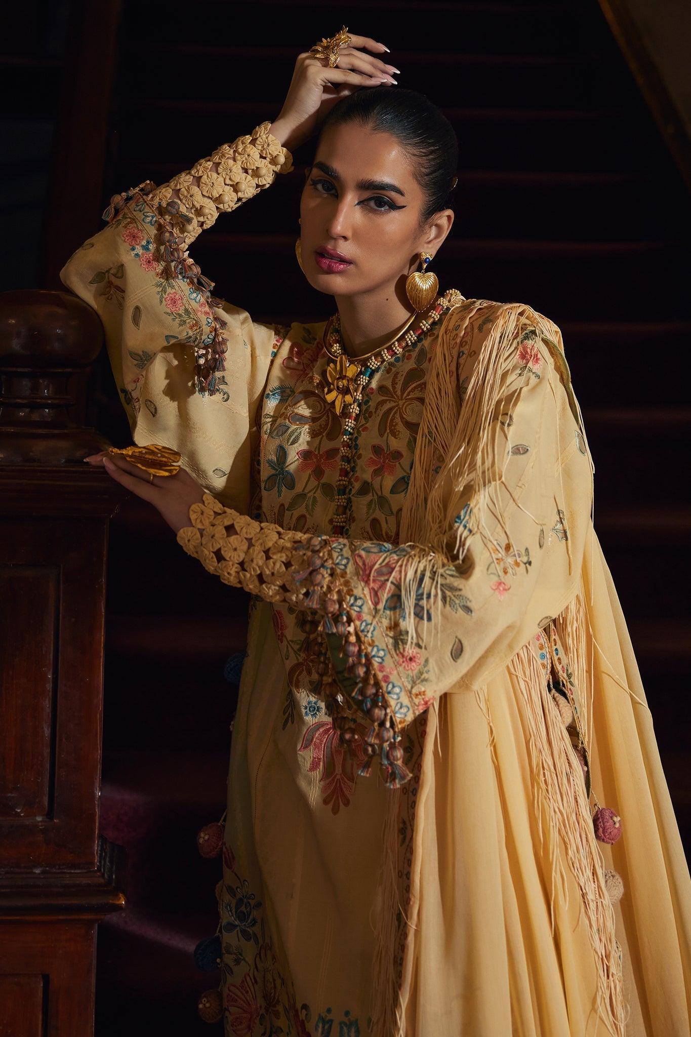 Elan | Luxury Lawn 25 | ZAHARA (EL25-07 A) by Elan - Designer Dress - Type: Ladies Clothes - Available at Libayah - 100% Original